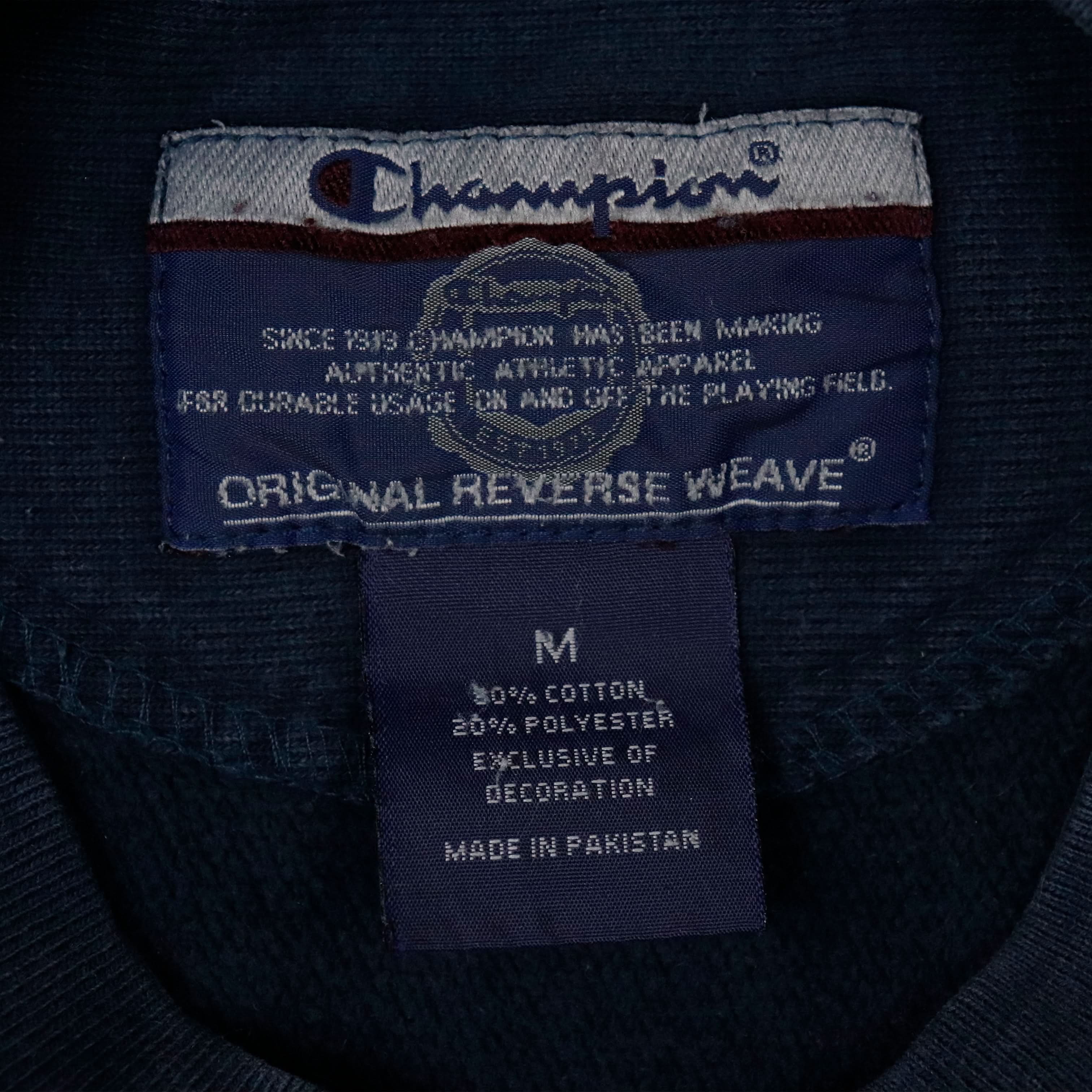 Vintage Champion Navy Graphic Crewneck Sweatshirt Size M