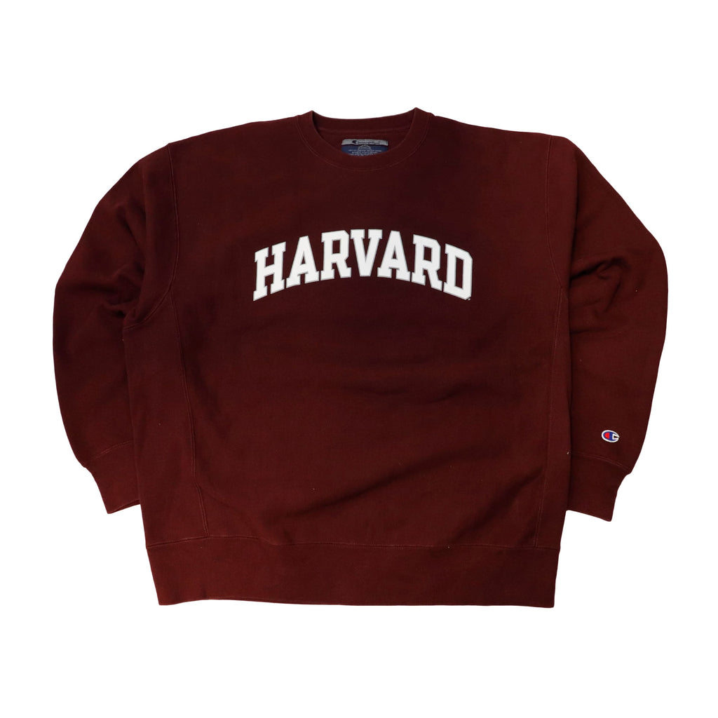 Vintage Champion Reverse Weave 90s Harvard Reverse Weave Sweatshirt Size L