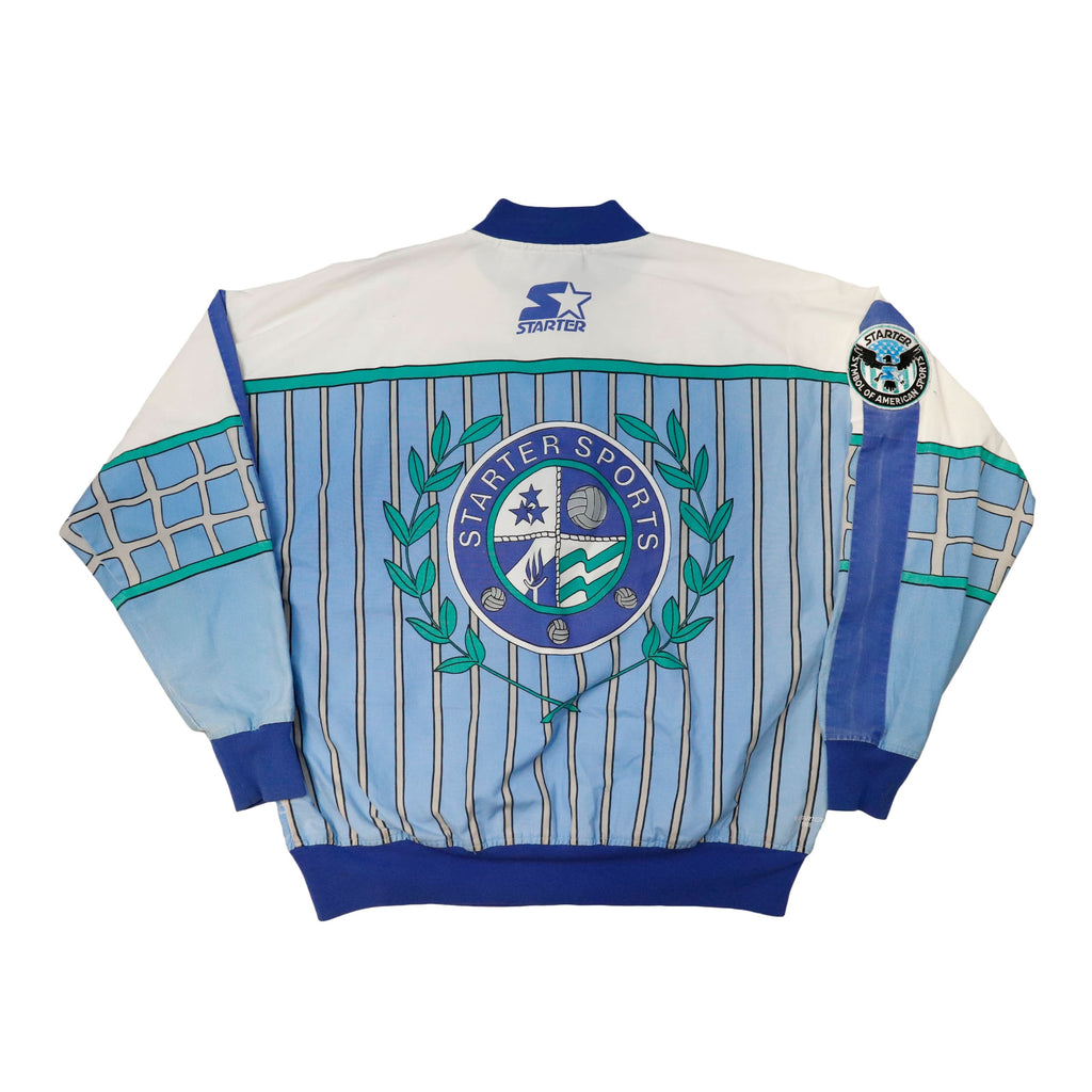 1980s - Starter Volleyball Graphic Pullover Jacket Size L