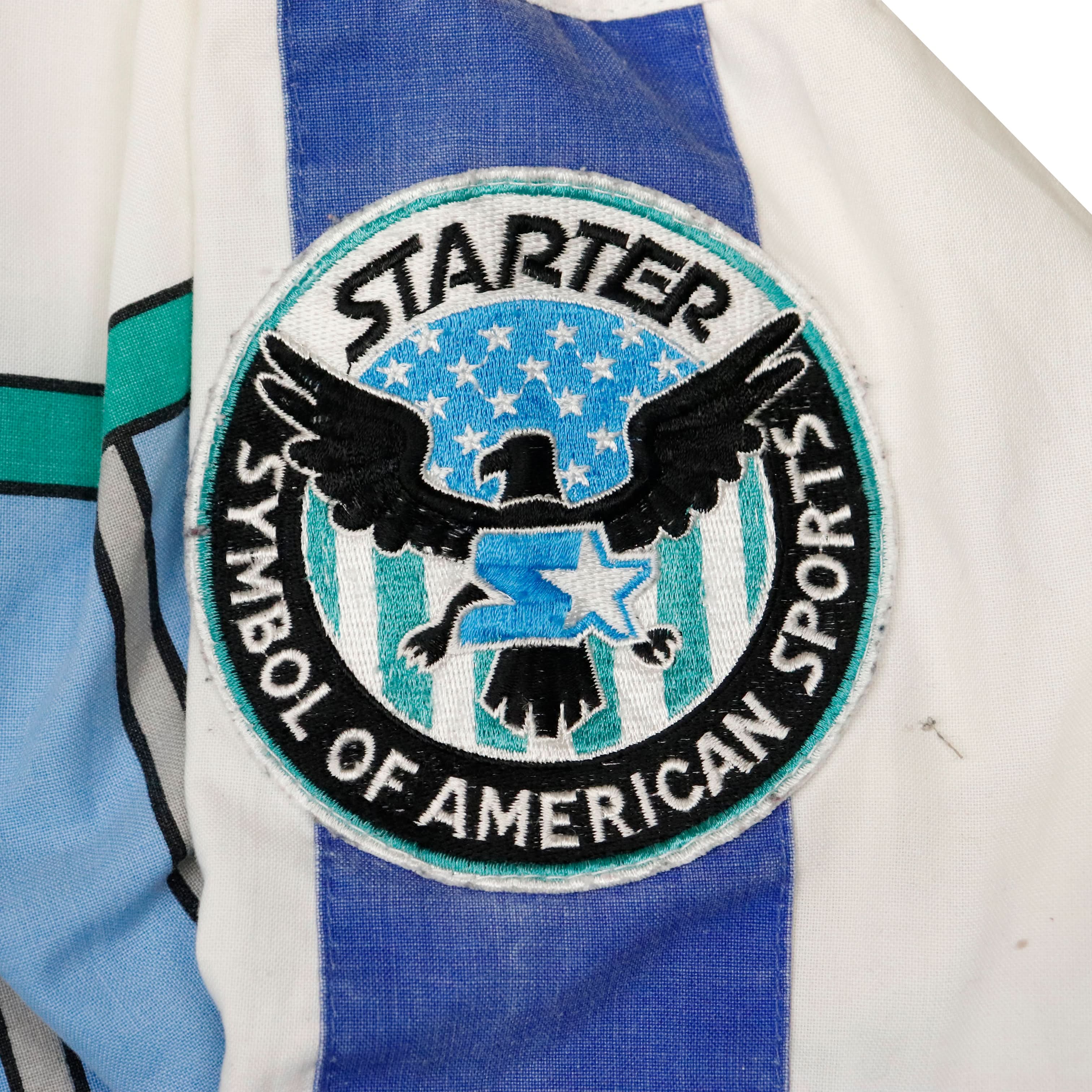 1980s - Starter Volleyball Graphic Pullover Jacket Size L