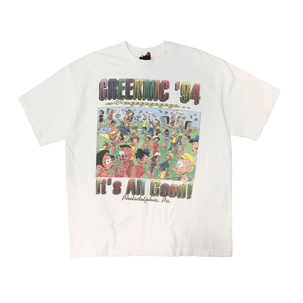 Vintage Greeknic '94 Cartoon Graphic T-Shirt Size XL