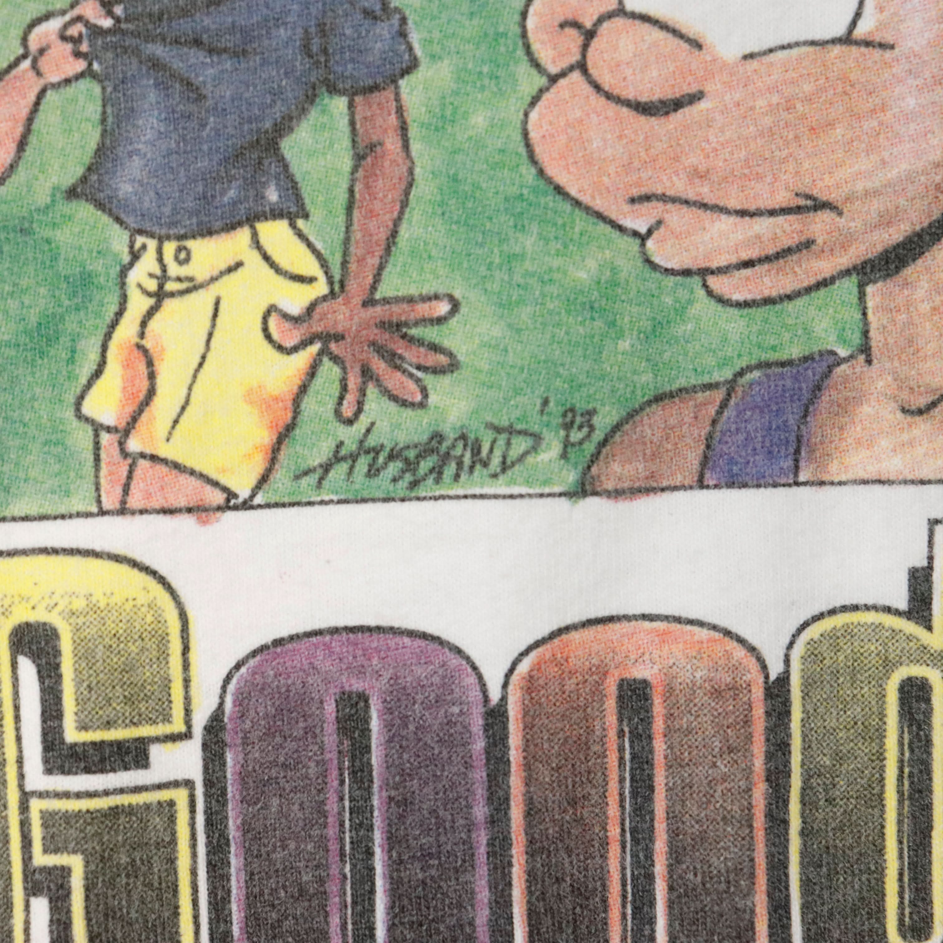 Vintage Greeknic '94 Cartoon Graphic T-Shirt Size XL