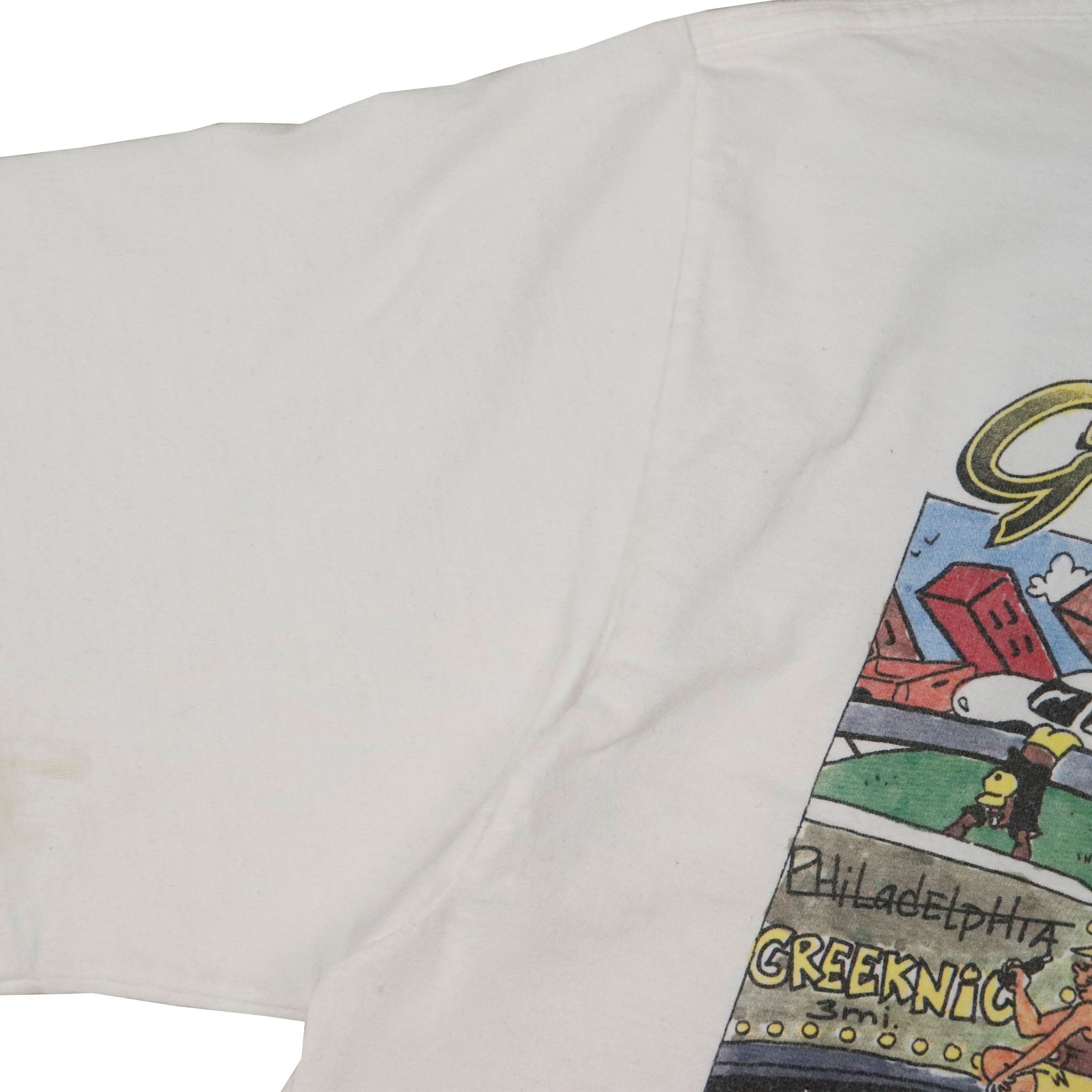 Vintage Greeknic '94 Cartoon Graphic T-Shirt Size XL