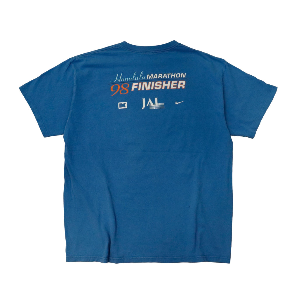 Vintage 1998 Nike Honolulu Marathon 98 Graphic T-Shirt Size L