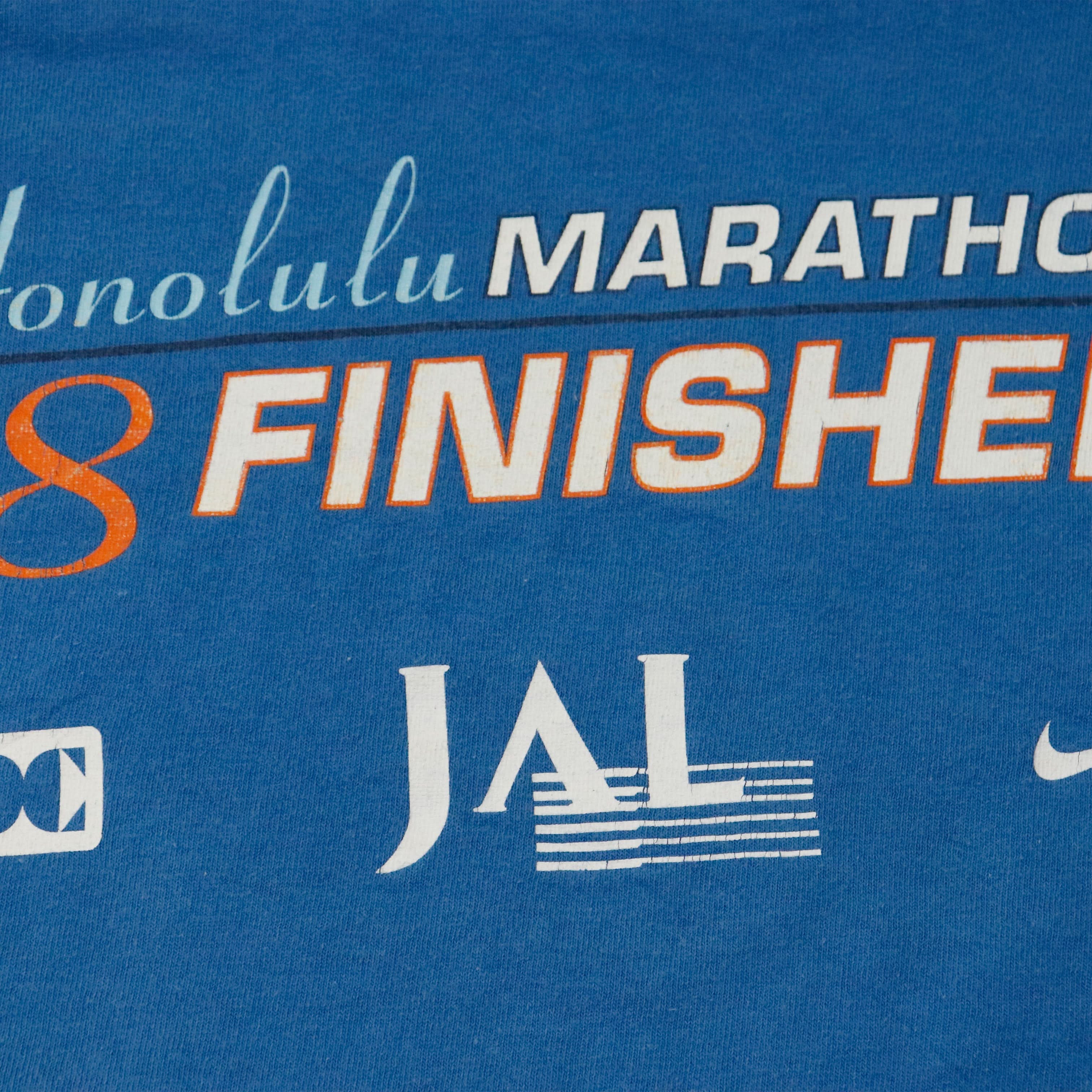 Vintage 1998 Nike Honolulu Marathon 98 Graphic T-Shirt Size L
