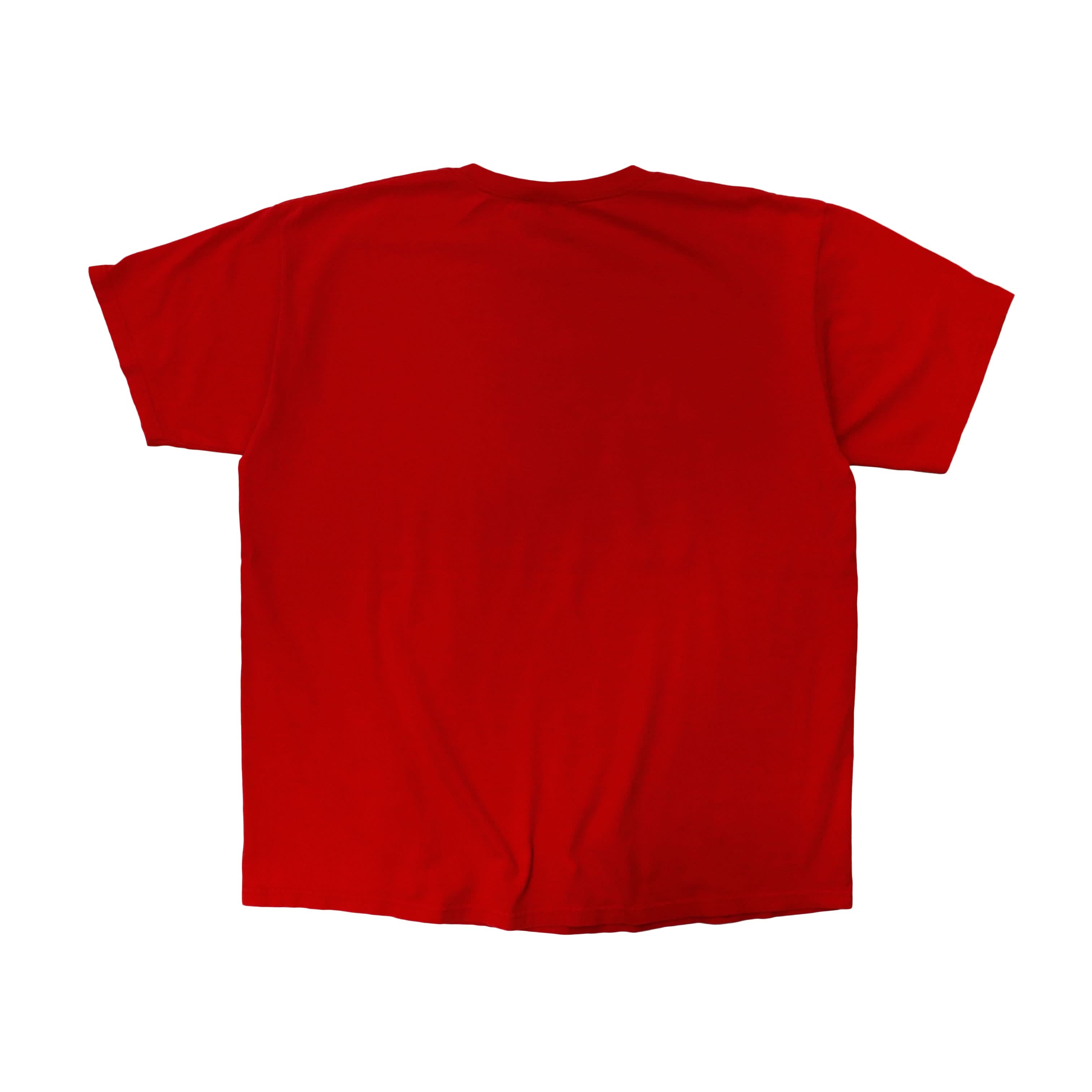 Vintage Gouge Skateboard Graphic Red T-Shirt Size XL