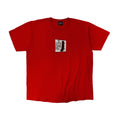 Vintage Gouge Skateboard Graphic Red T-Shirt Size XL