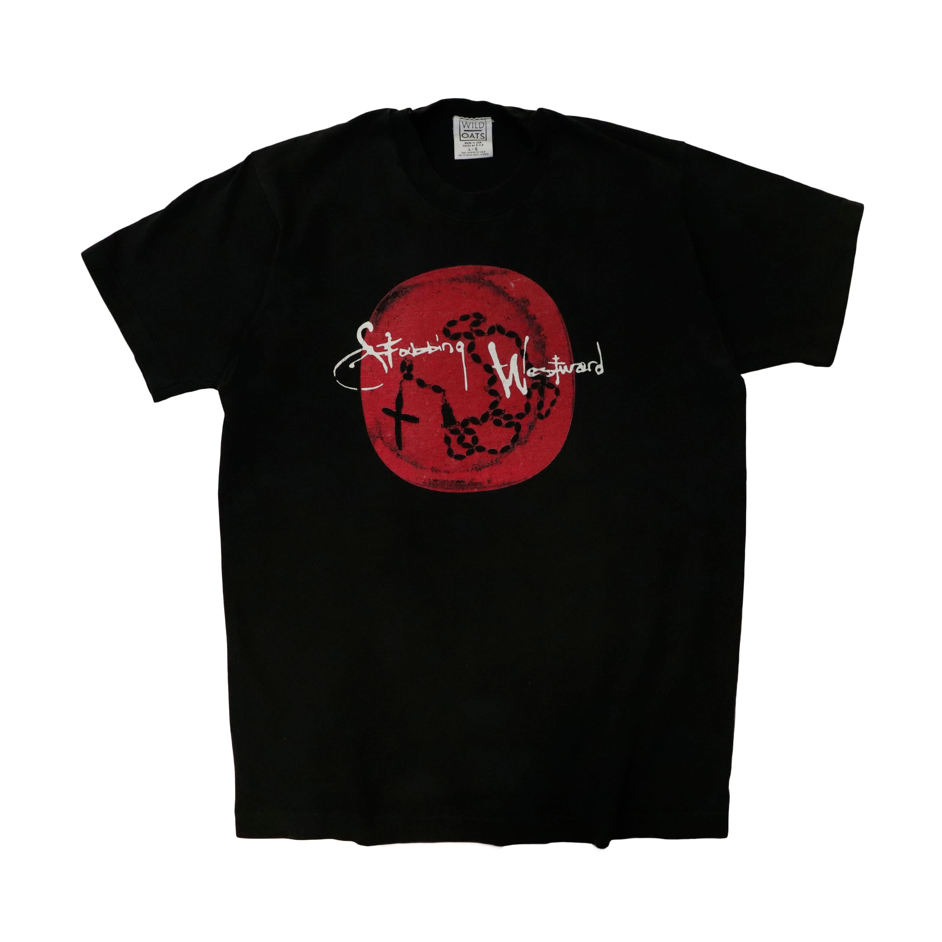 Vintage Wild Oats Stabbing Westward Graphic Band T-Shirt Size L 90s