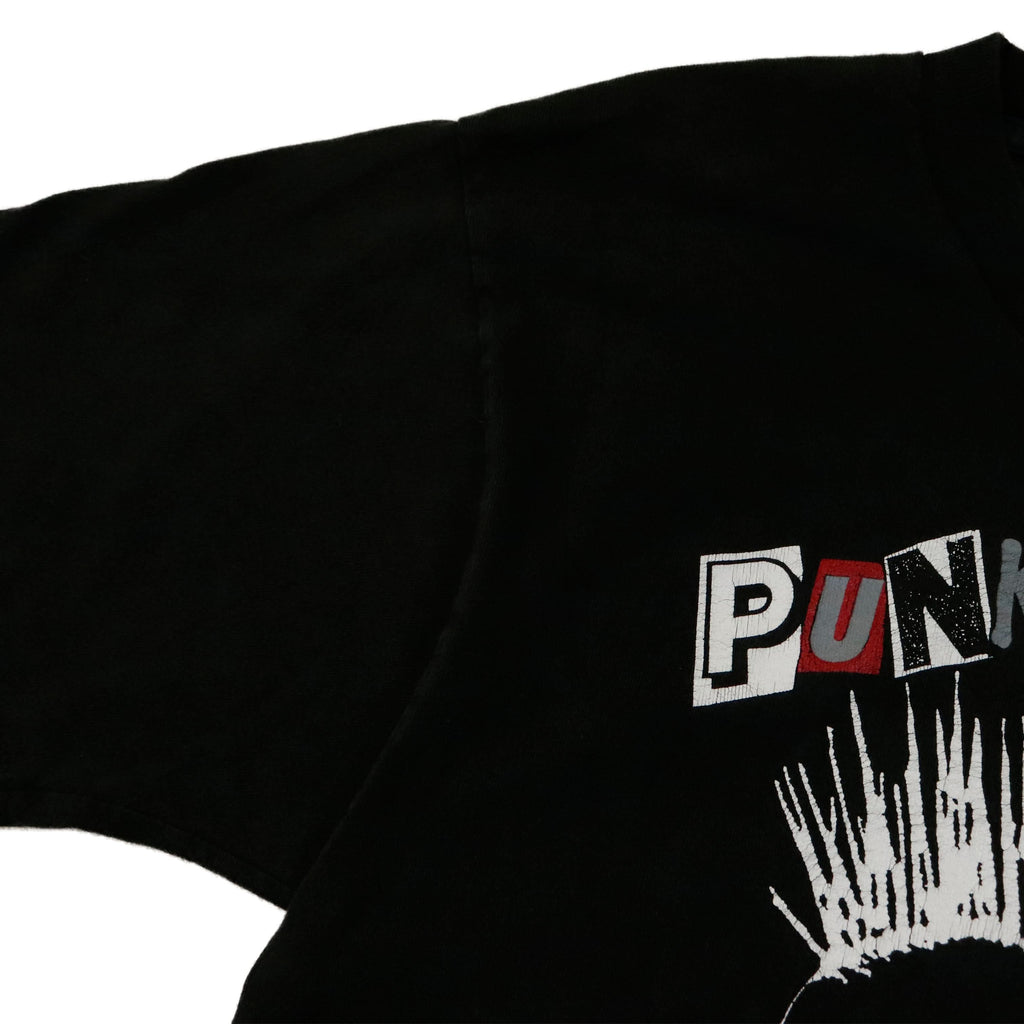 Vintage Punks Not Dead Graphic Skull T-Shirt Size N/A