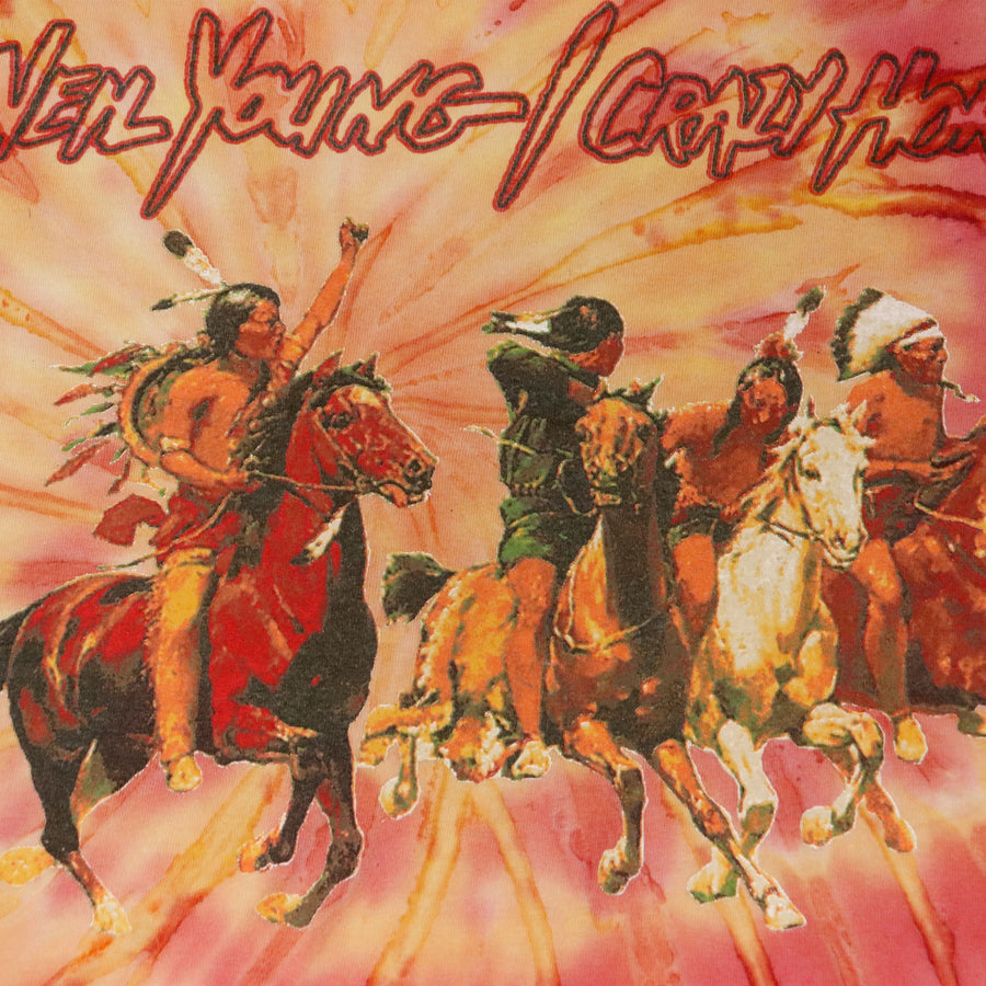 Vintage 1996-1997 Neil Young Crazy Horse Tie-Dye World Tour T