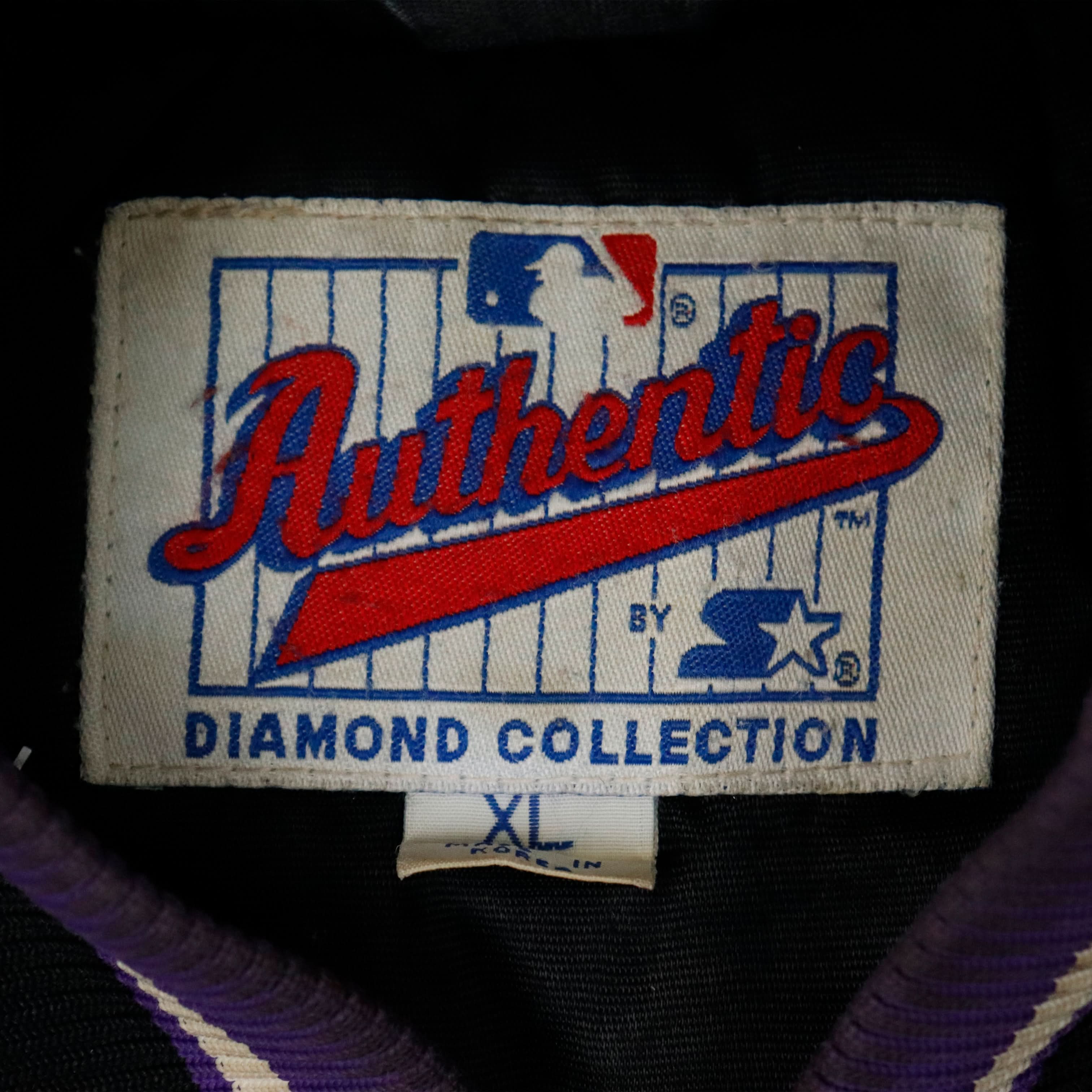 Vintage Starter Devil Rays Embroidered Satin Bomber Jacket Size XL