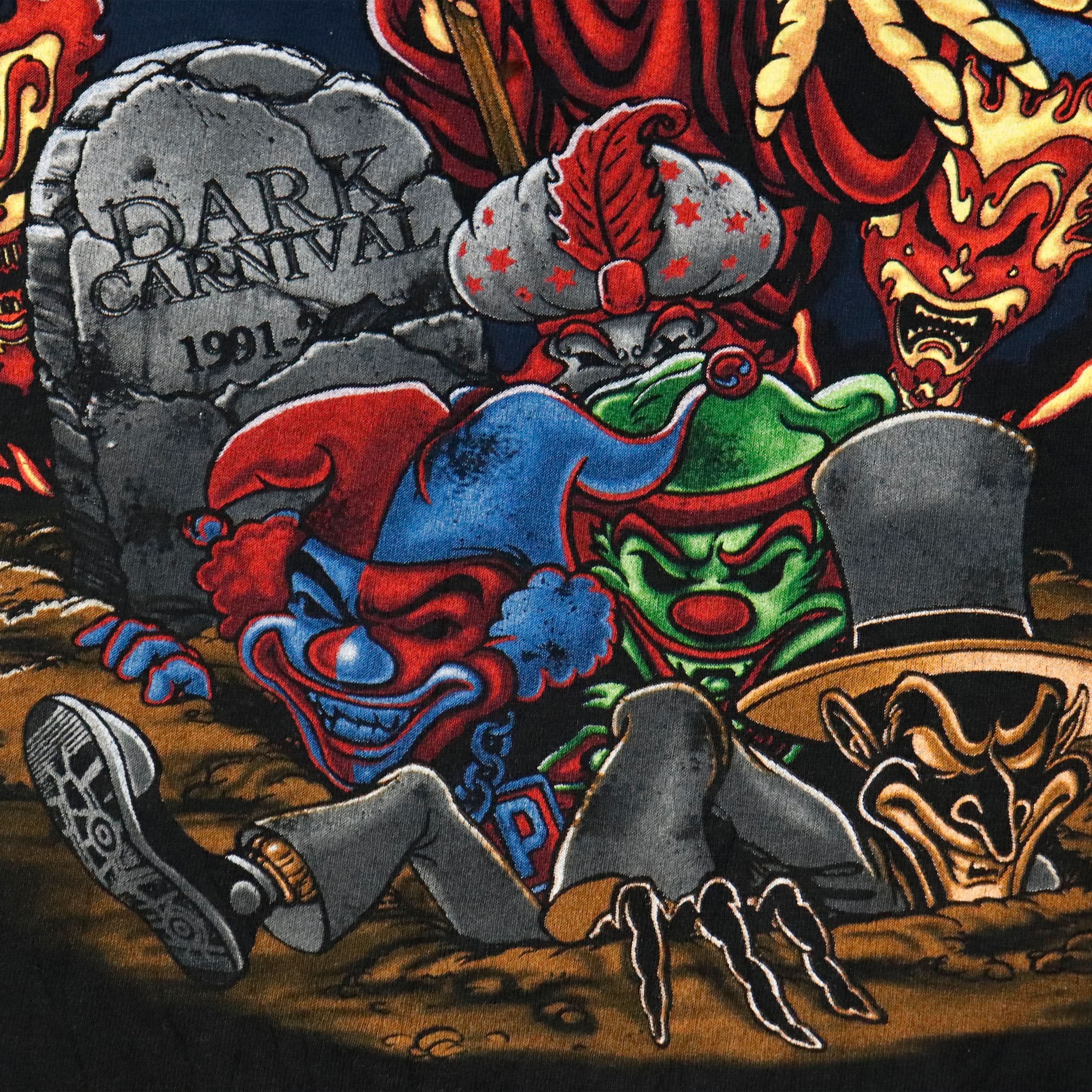 Vintage Insane Clown Posse Dark Carnival Graphic T-Shirt Size M