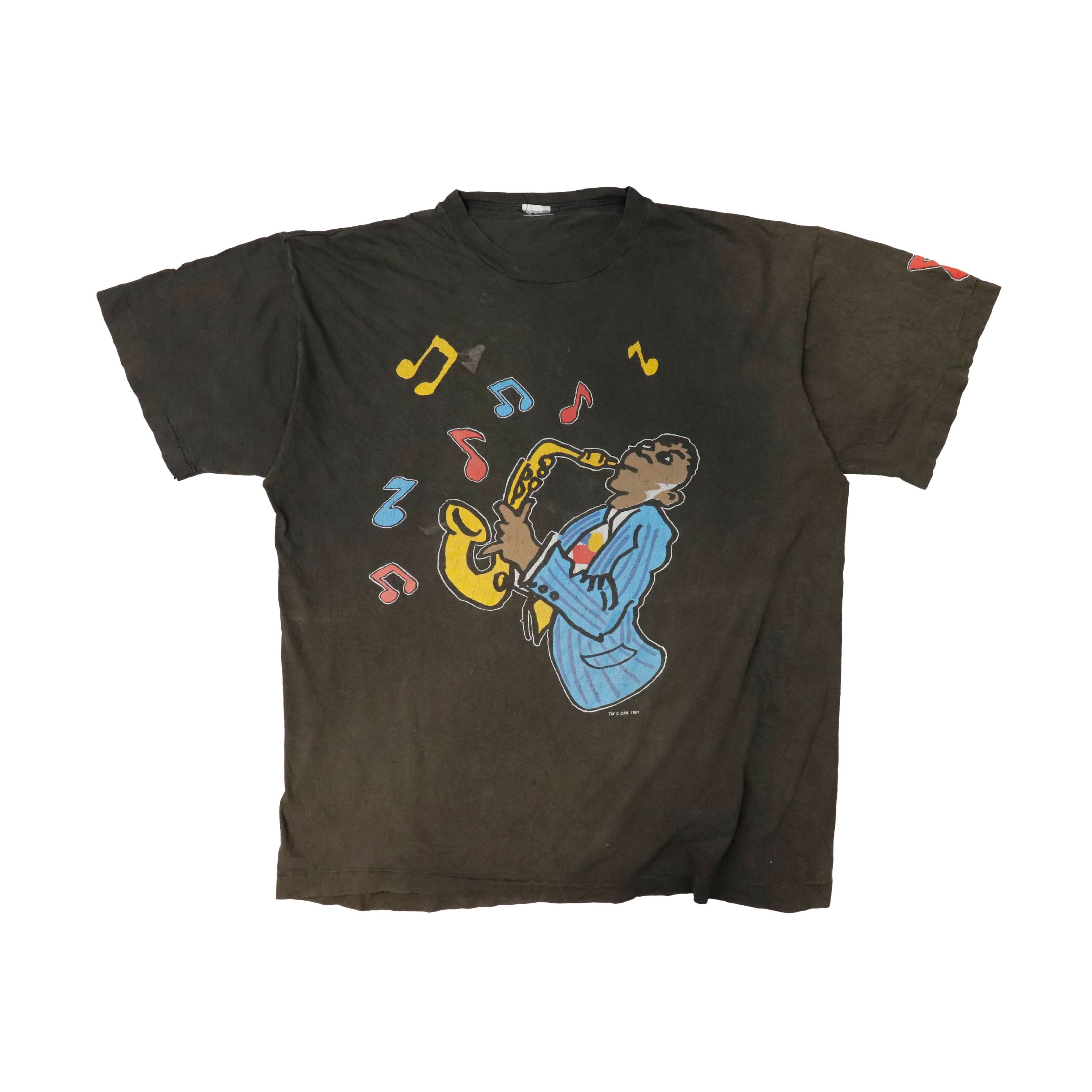 Vintage 1991 Five Guys Named Moe Jazz Graphic T-Shirt Size N/A
