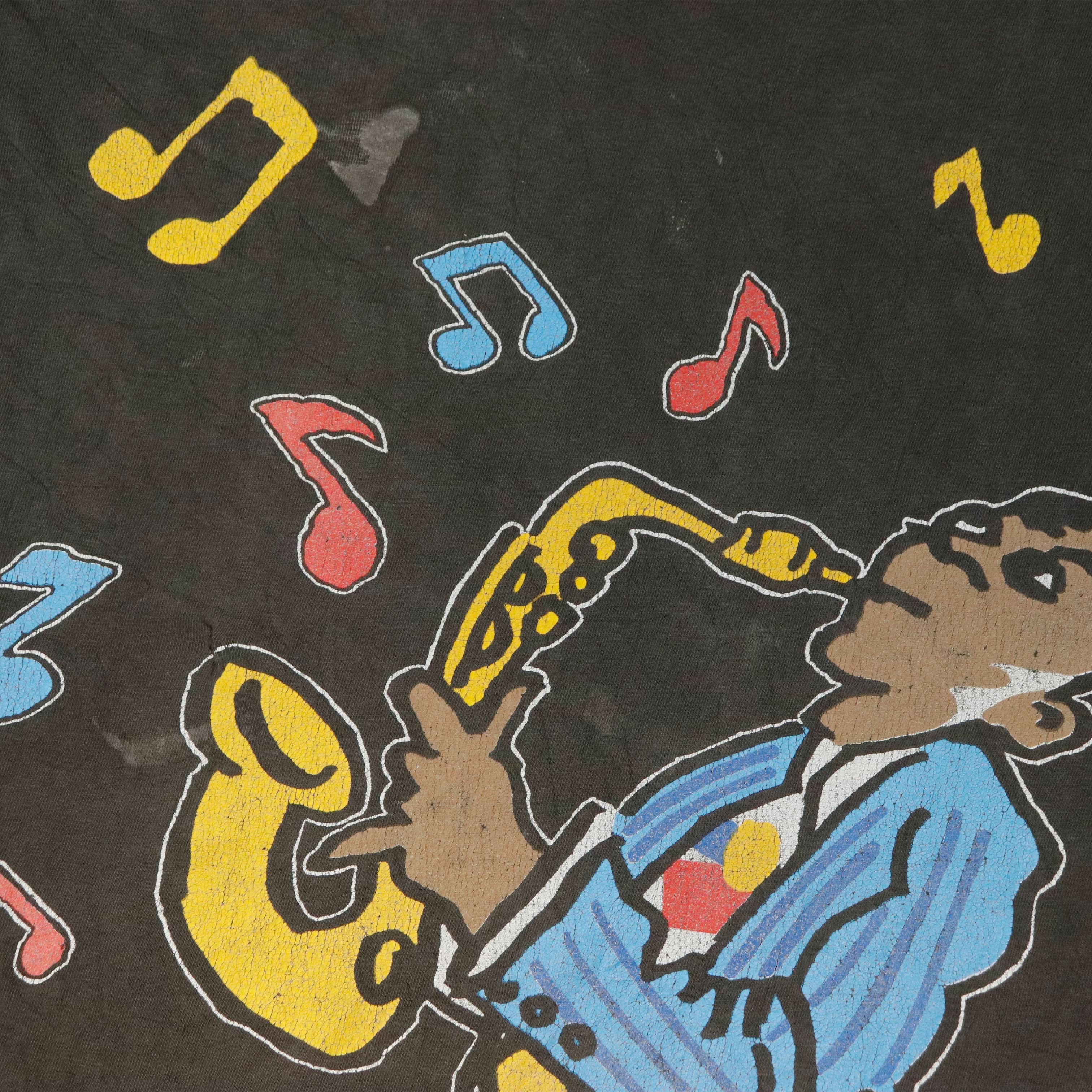 Vintage 1991 Five Guys Named Moe Jazz Graphic T-Shirt Size N/A