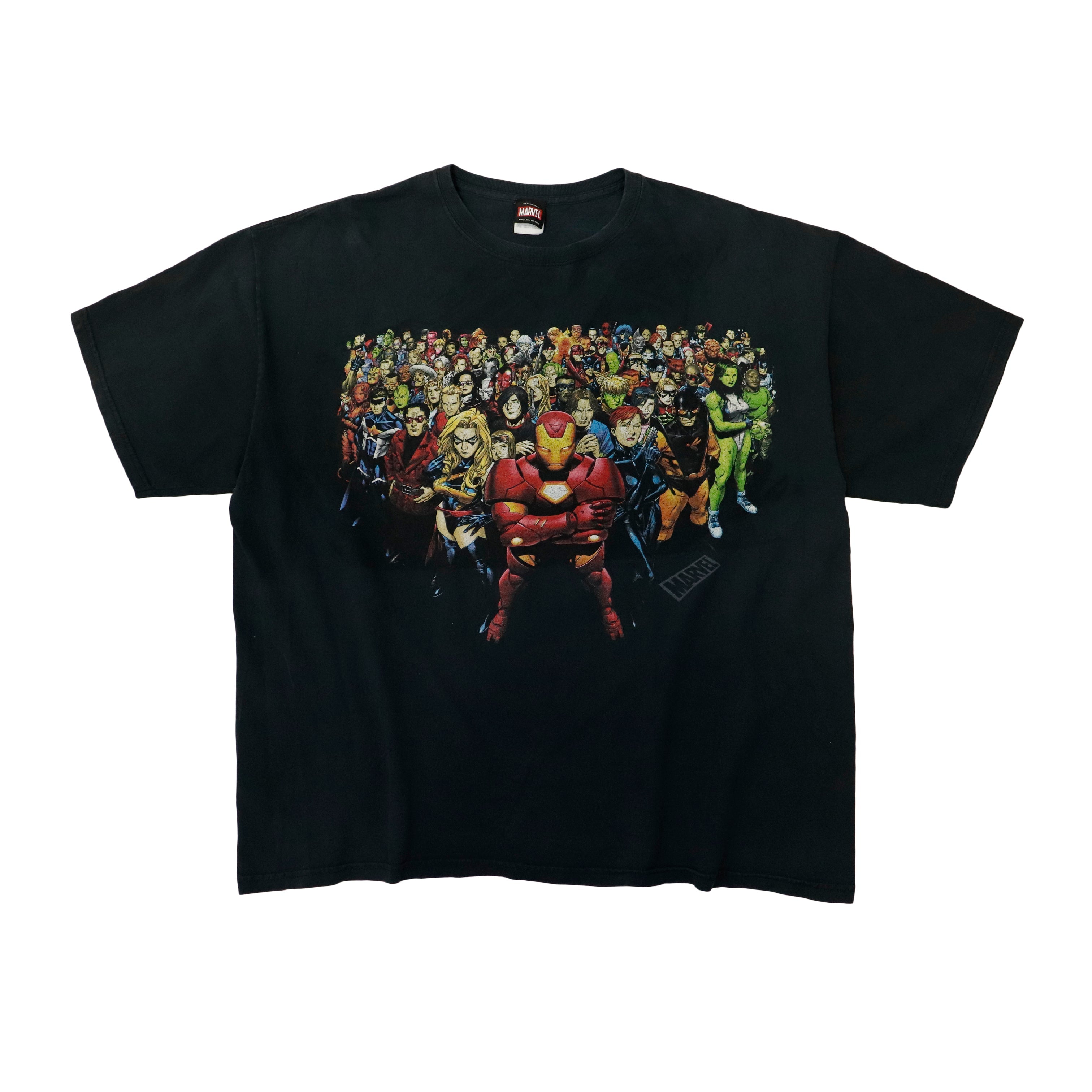 Vintage Marvel Mad Engine Superheroes Graphic T-Shirt Size XXL