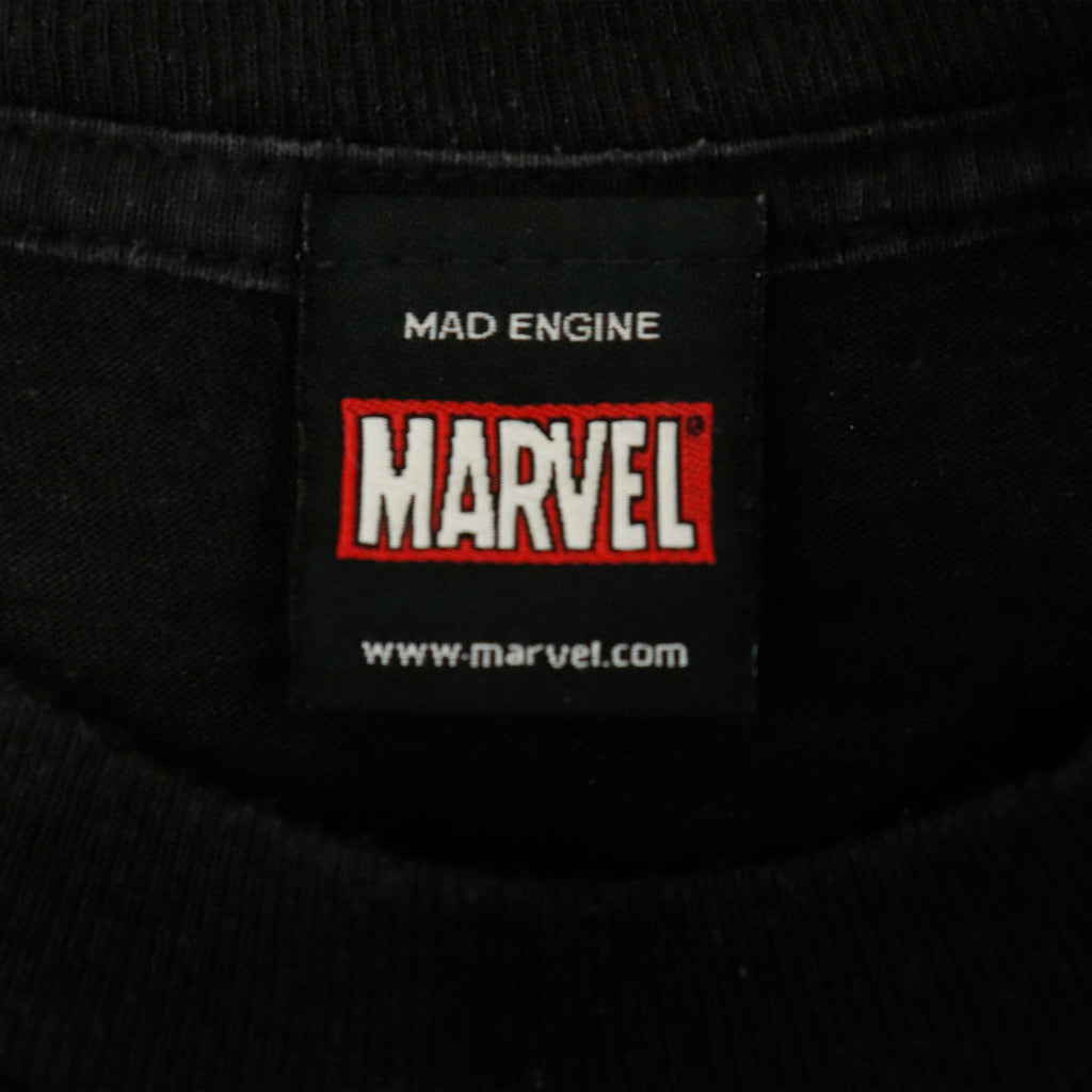 Vintage Marvel Mad Engine Comic Characters Graphic T-Shirt Size L