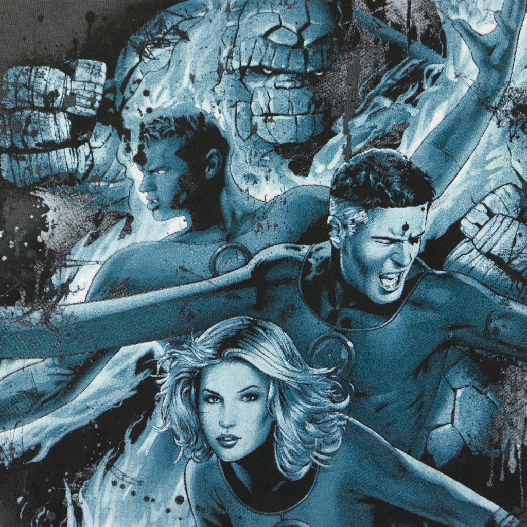 Vintage Marvel Mad Engine Fantastic Four Graphic Tee Size XL