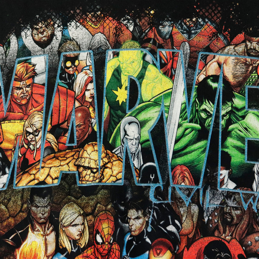 Vintage Marvel Mad Engine Comic Heroes Graphic T-Shirt Size N/A