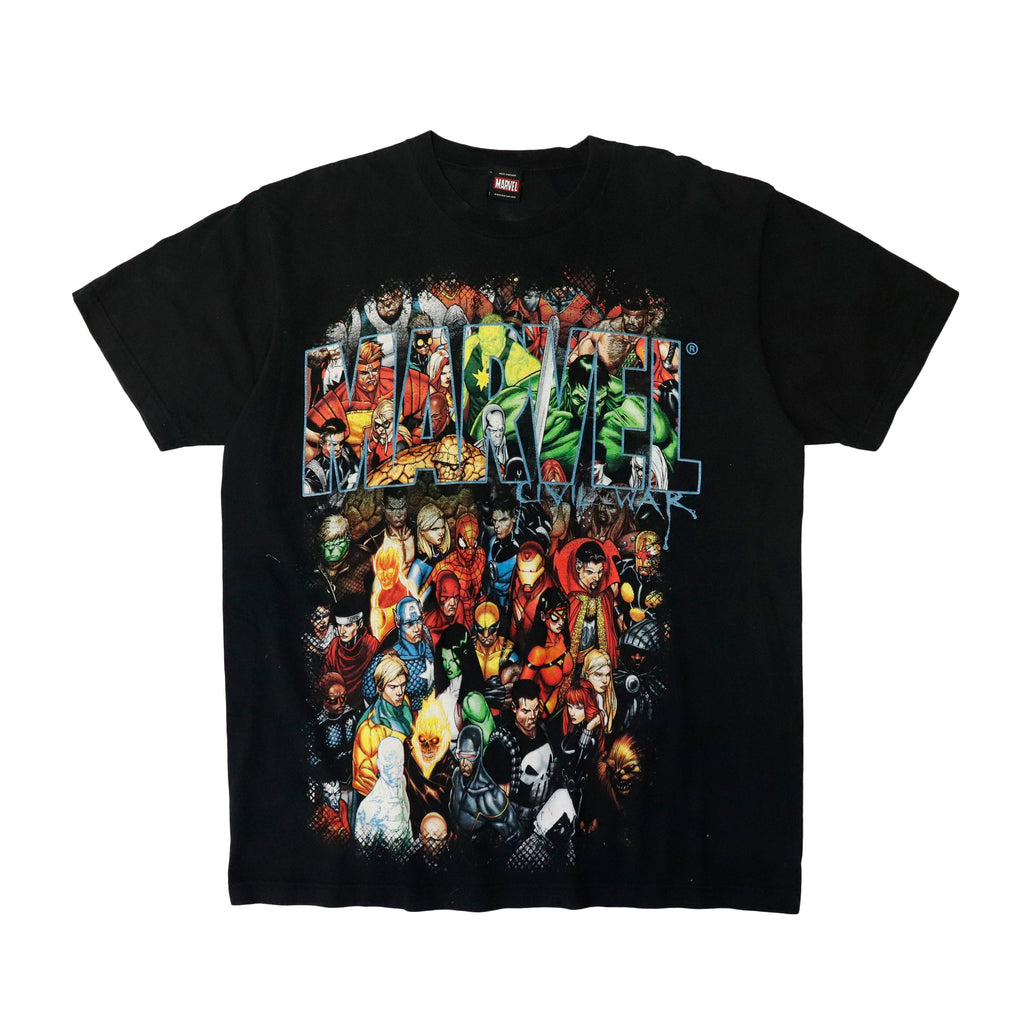 Vintage Marvel Mad Engine Comic Heroes Graphic T-Shirt Size N/A