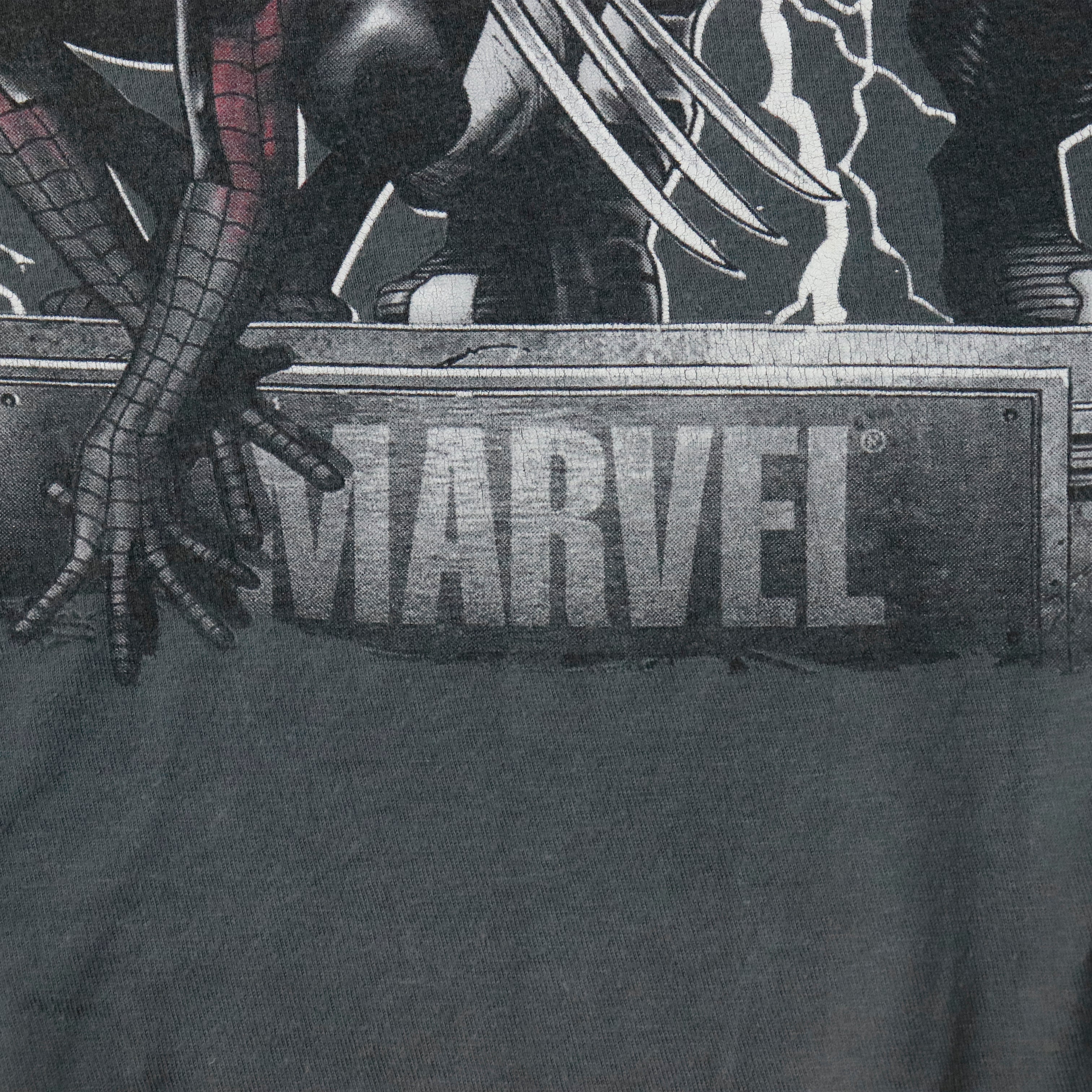 Vintage Marvel Mad Engine Superheroes Graphic T-Shirt Size M
