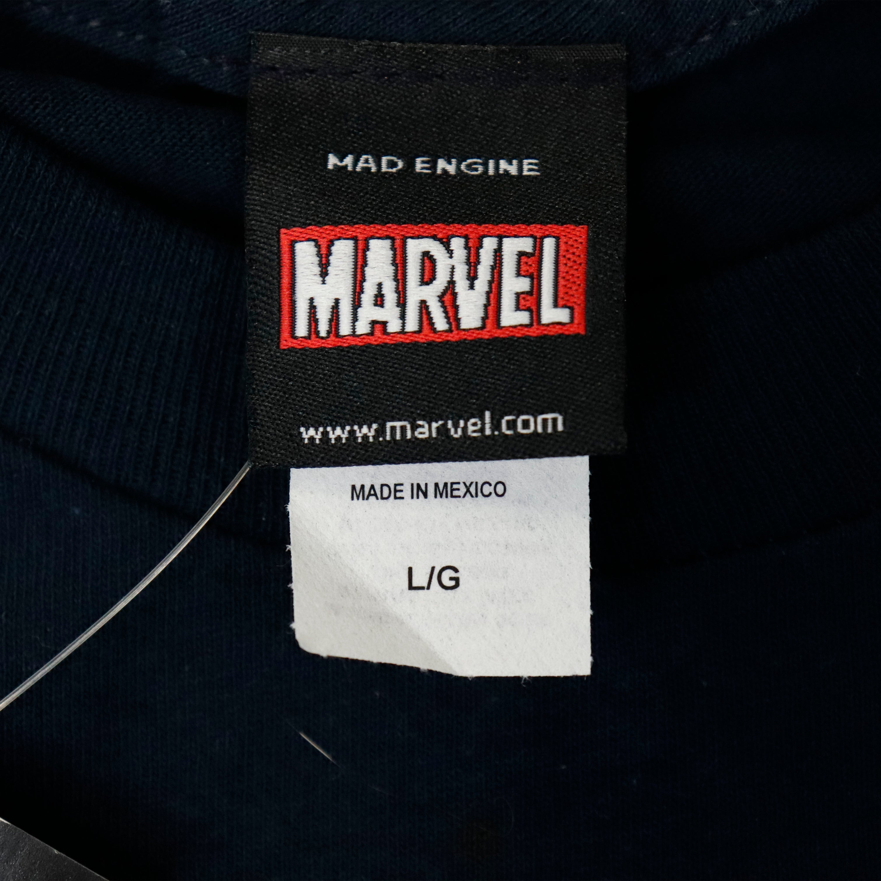 Vintage 2011 Marvel Mad Engine Superhero Graphic T-Shirt Size L