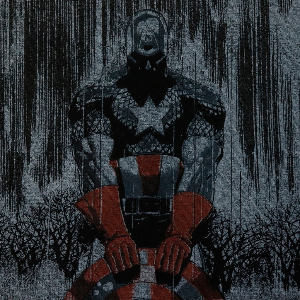 Vintage 2012 Marvel Mad Engine Captain America Graphic T-Shirt Size M