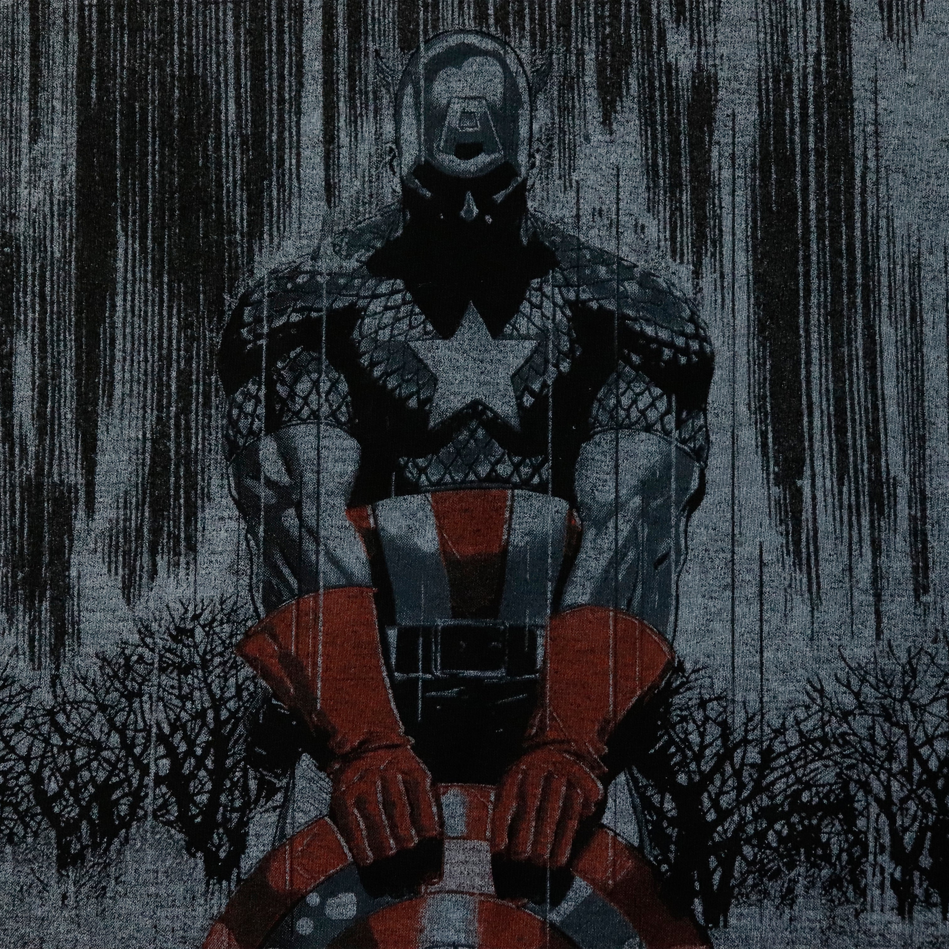 Vintage 2012 Marvel Mad Engine Captain America Graphic T-Shirt Size M