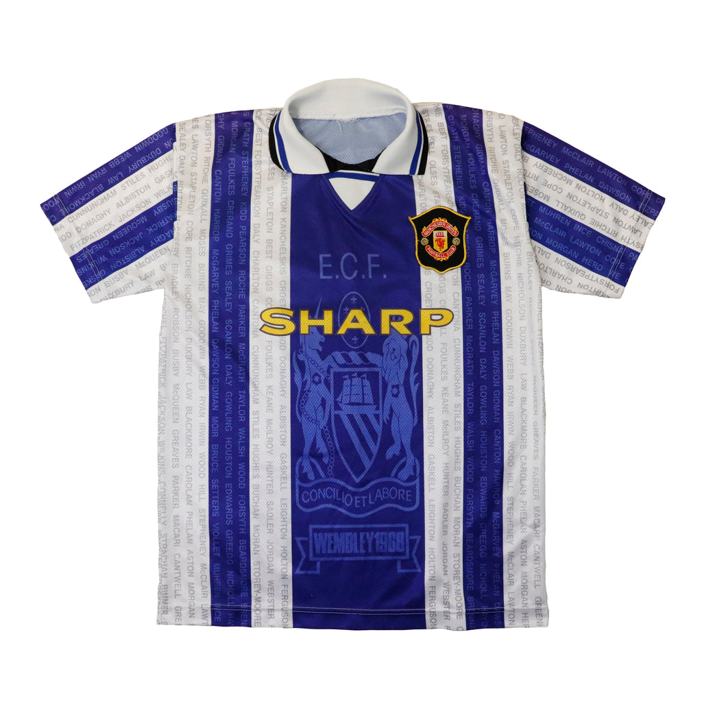 Vintage Manchester United Wembley 1968 Football Jersey Size N/A