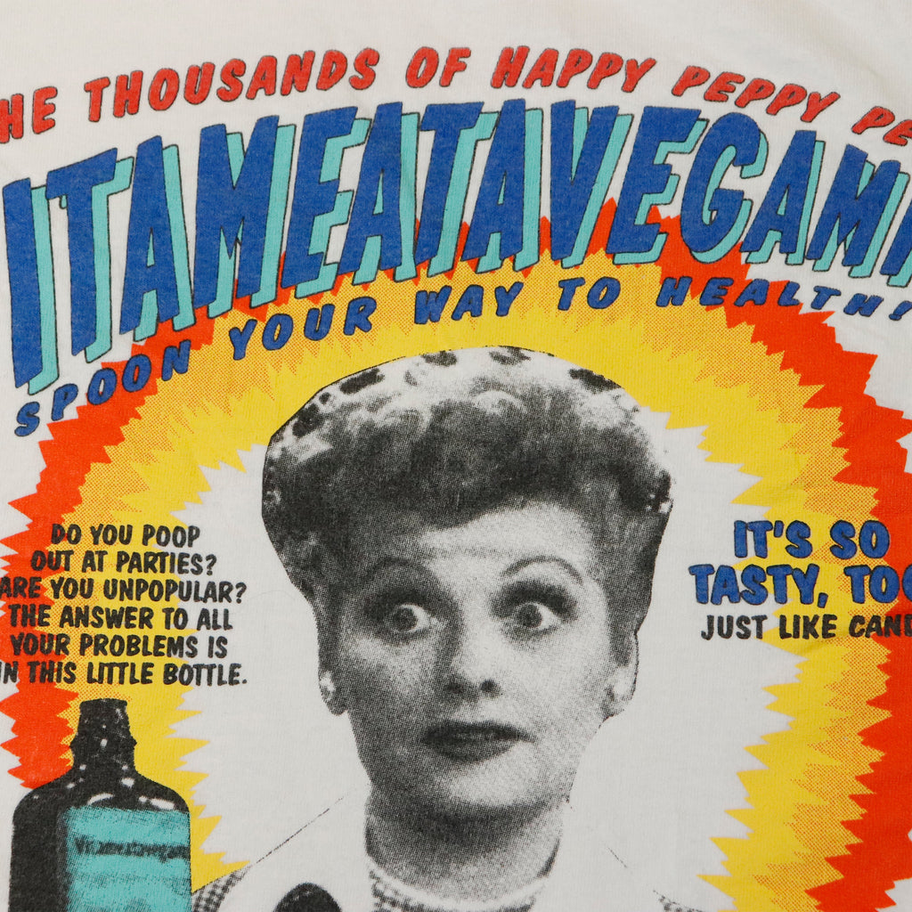Vintage 1992 I Love Lucy Vitameatavegamin Graphic T-Shirt Size L