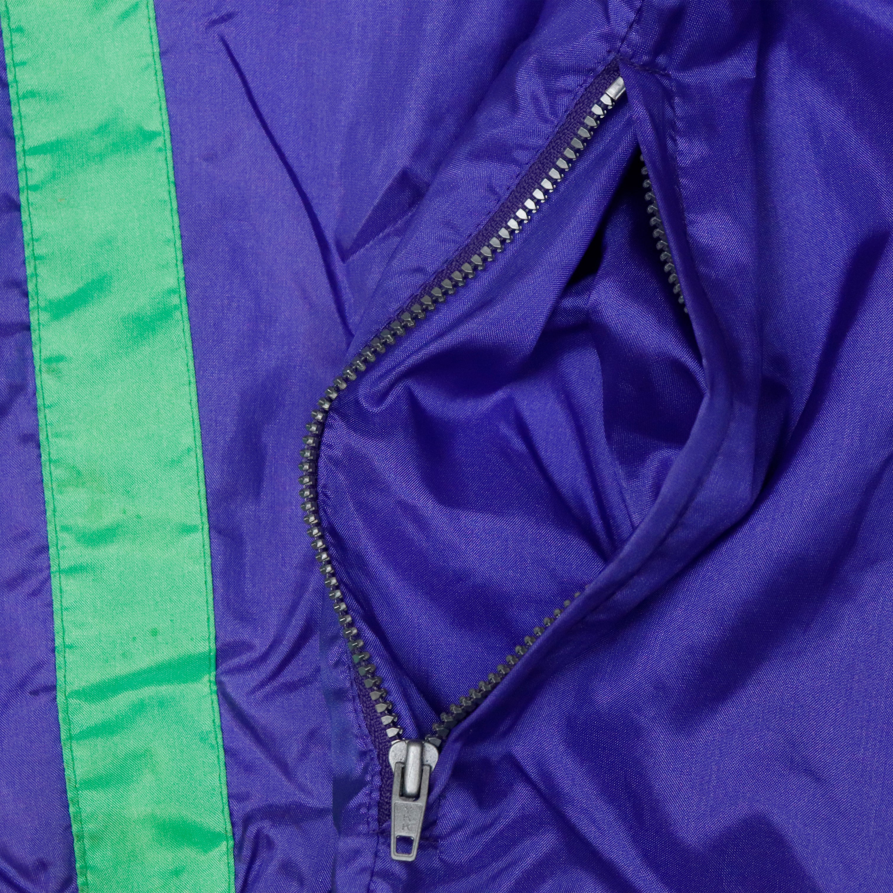 Vintage 90s Nike International Purple Green Windbreaker Jacket Size S