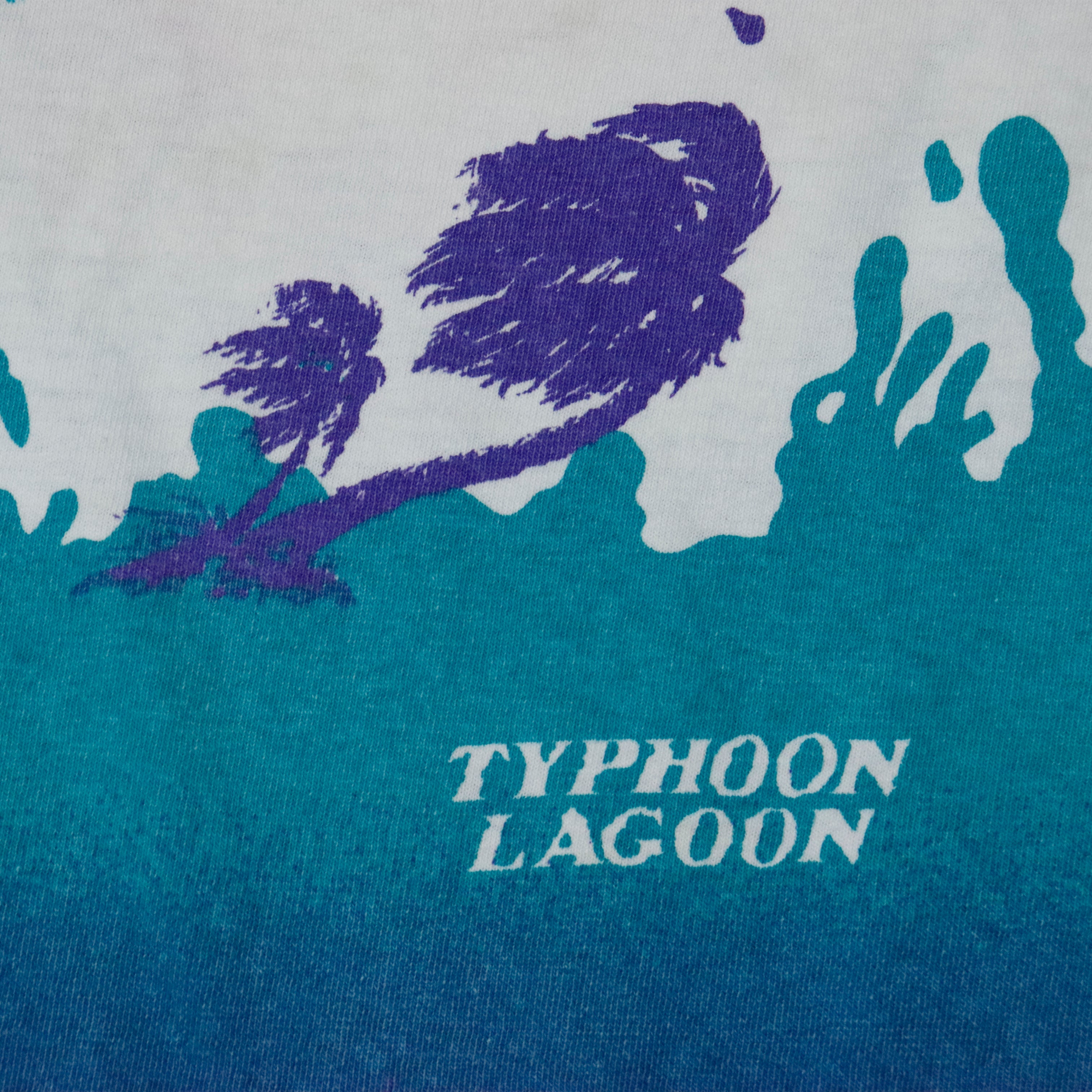 Vintage 80s 90s Disney Typhoon Lagoon Graphic All Over Print T-Shirt Size One Size