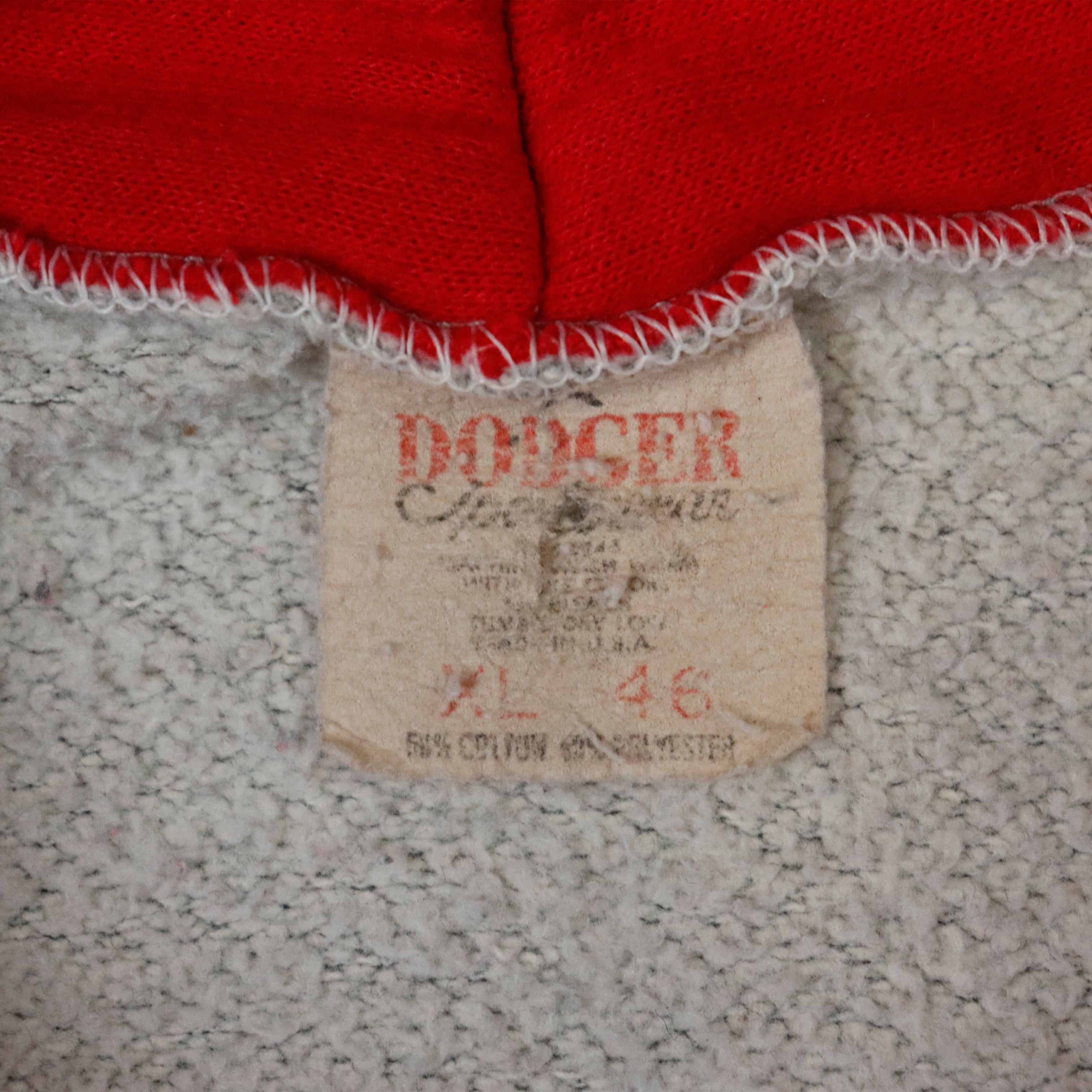 Vintage Dodger Wisconsin Graphic Hoodie Sweatshirt Size XL