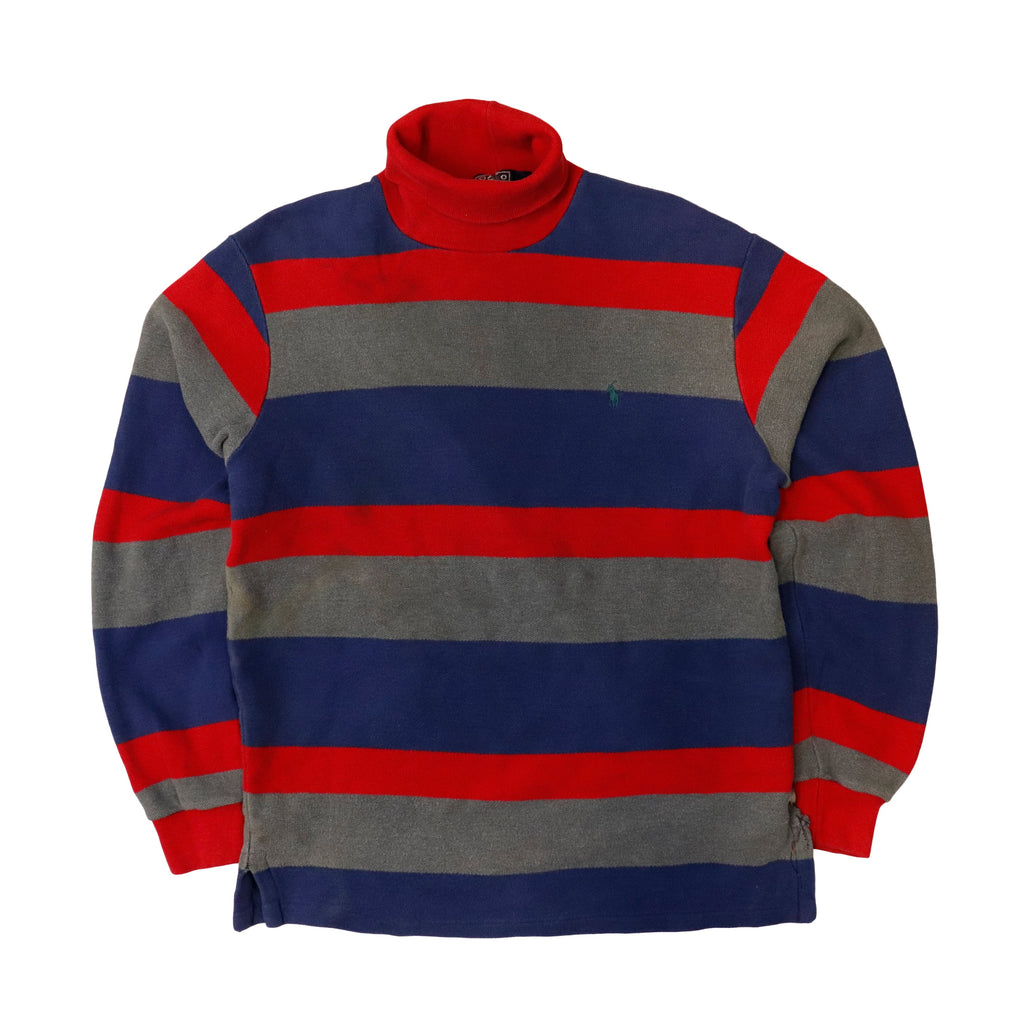 Vintage Polo Ralph Lauren Striped Turtleneck Sweater Size M