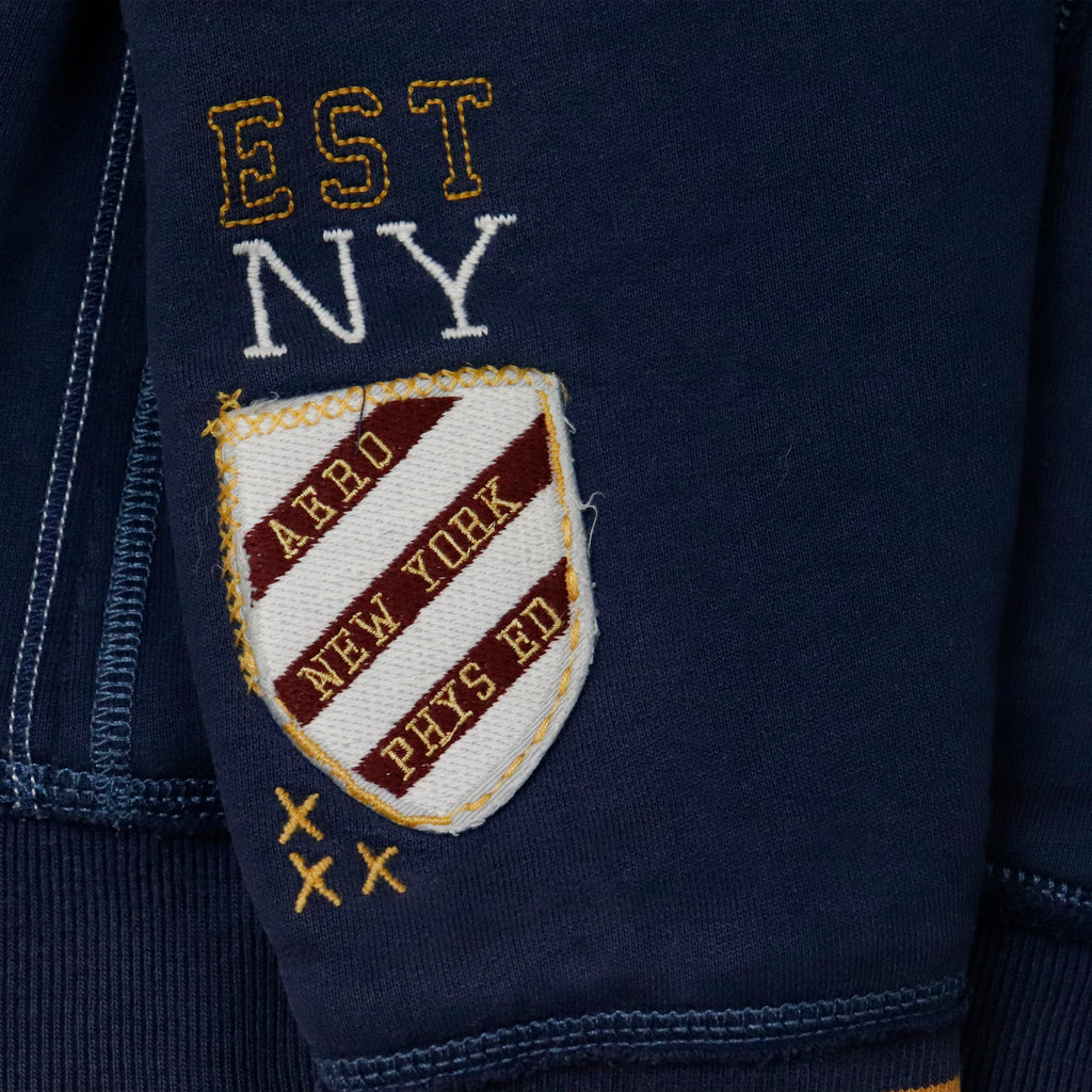 Vintage Aeropostale Varsity Appliqué Zip Hoodie Size XL Y2K