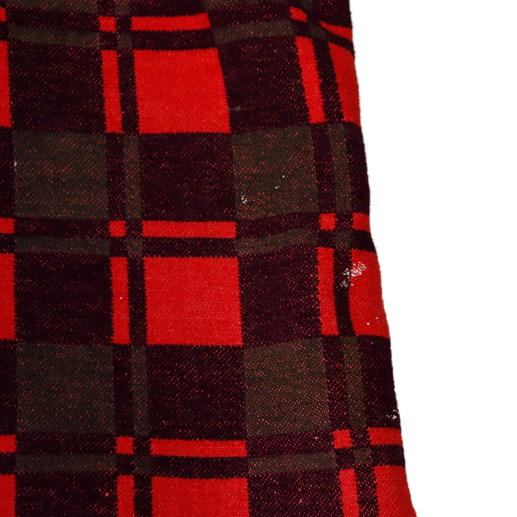Vintage 60s Champion Cotton Red Plaid Flannel Shirt Size L