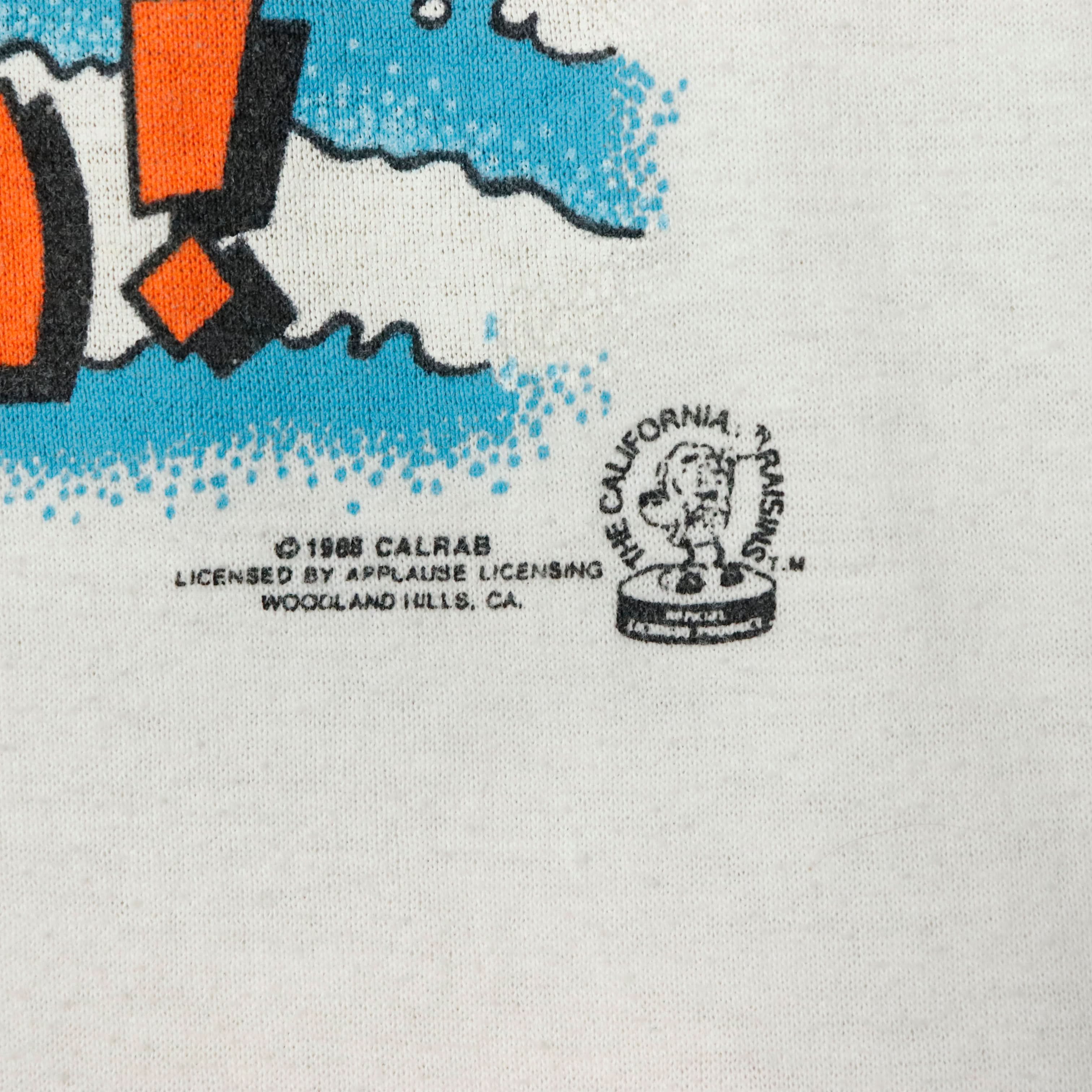 Vintage 1988 California Raisins Beach Graphic T-Shirt Size XL