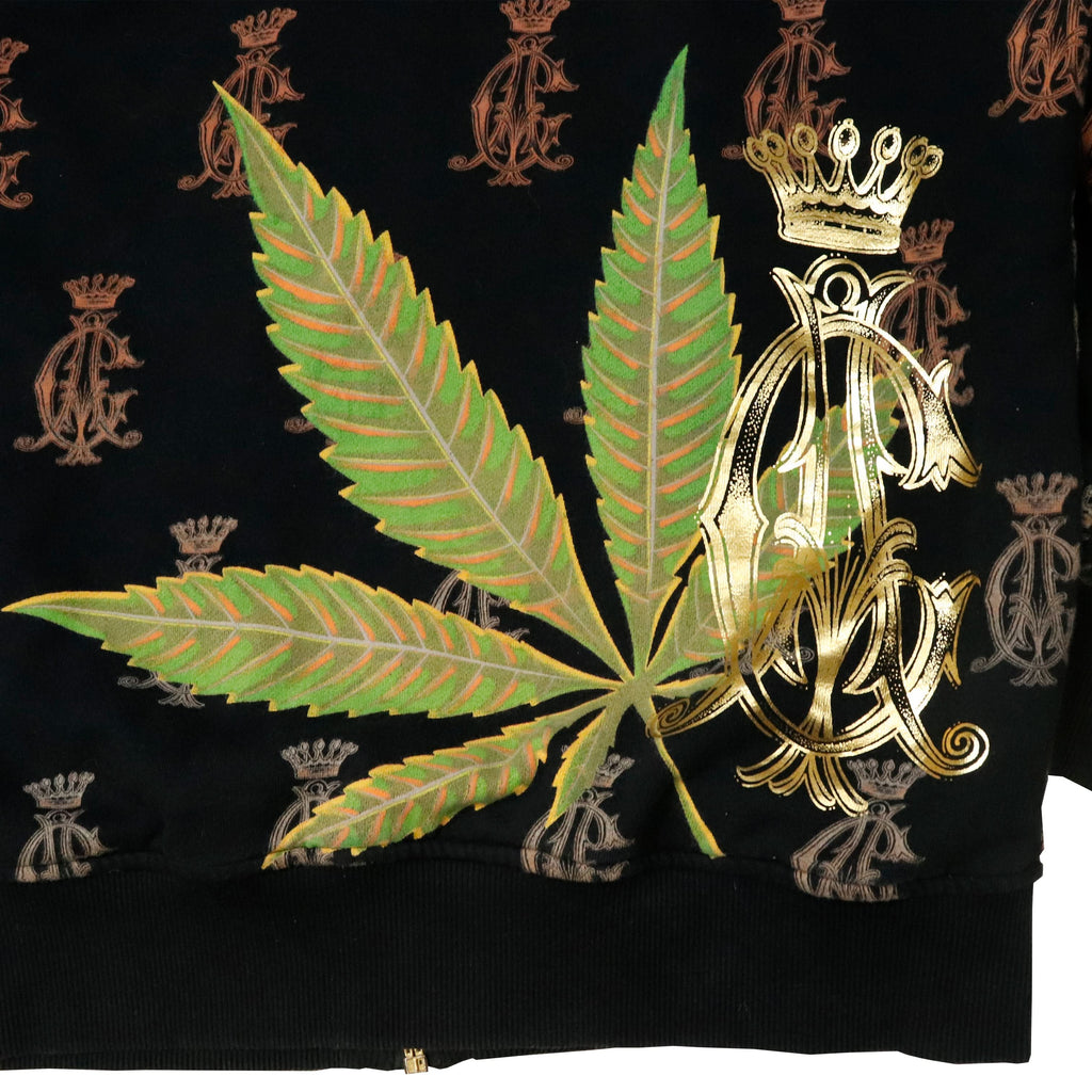 Vintage Christian Audigier Allover Graphic Zip Hoodie Size L