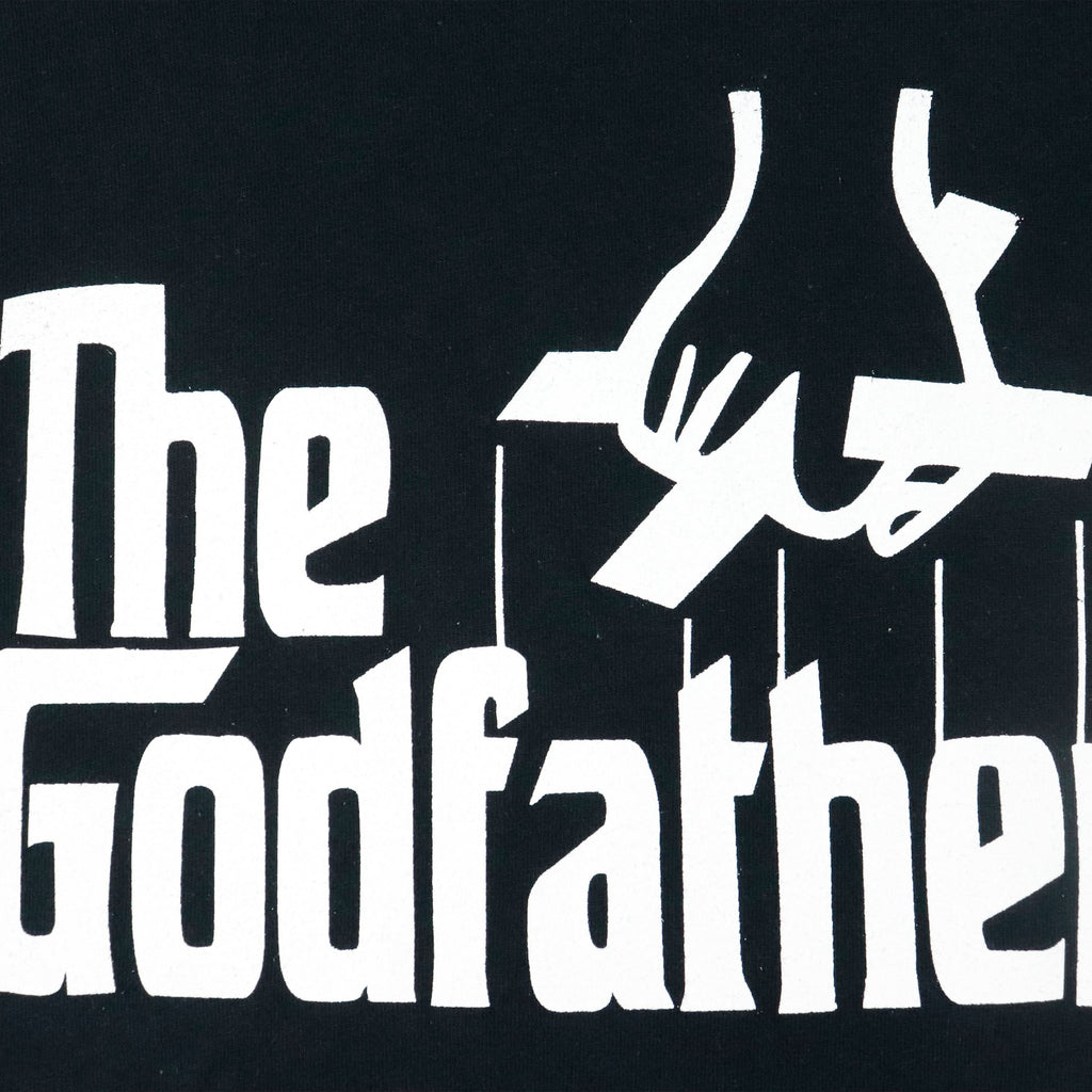 Vintage The Godfather Movie Promo Graphic Black T-Shirt Size L