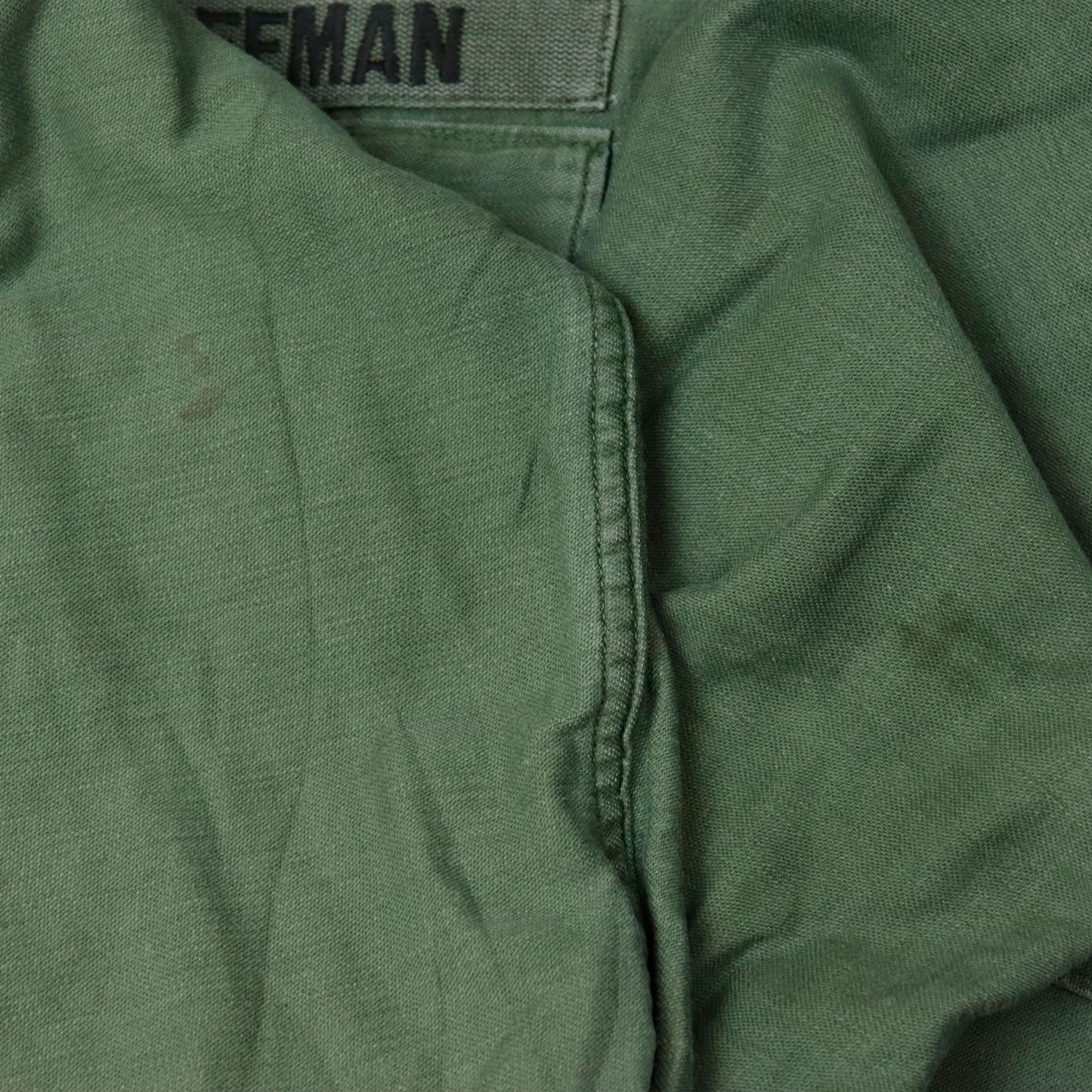 Vintage U.S. Army OG-107 Sateen Shirt Field Issue Size 15 1/2 x 33