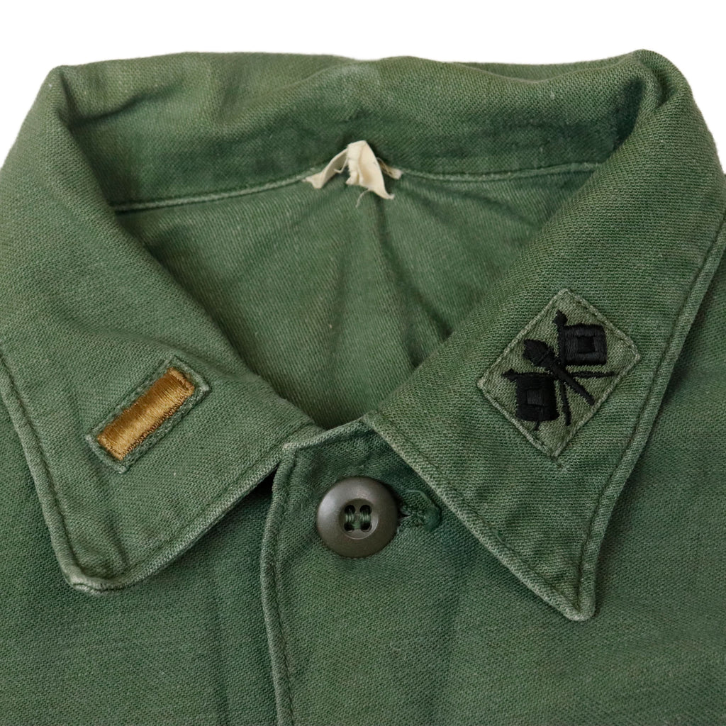 Vintage U.S. Army OG-107 Sateen Shirt Field Issue Size 15 1/2 x 33
