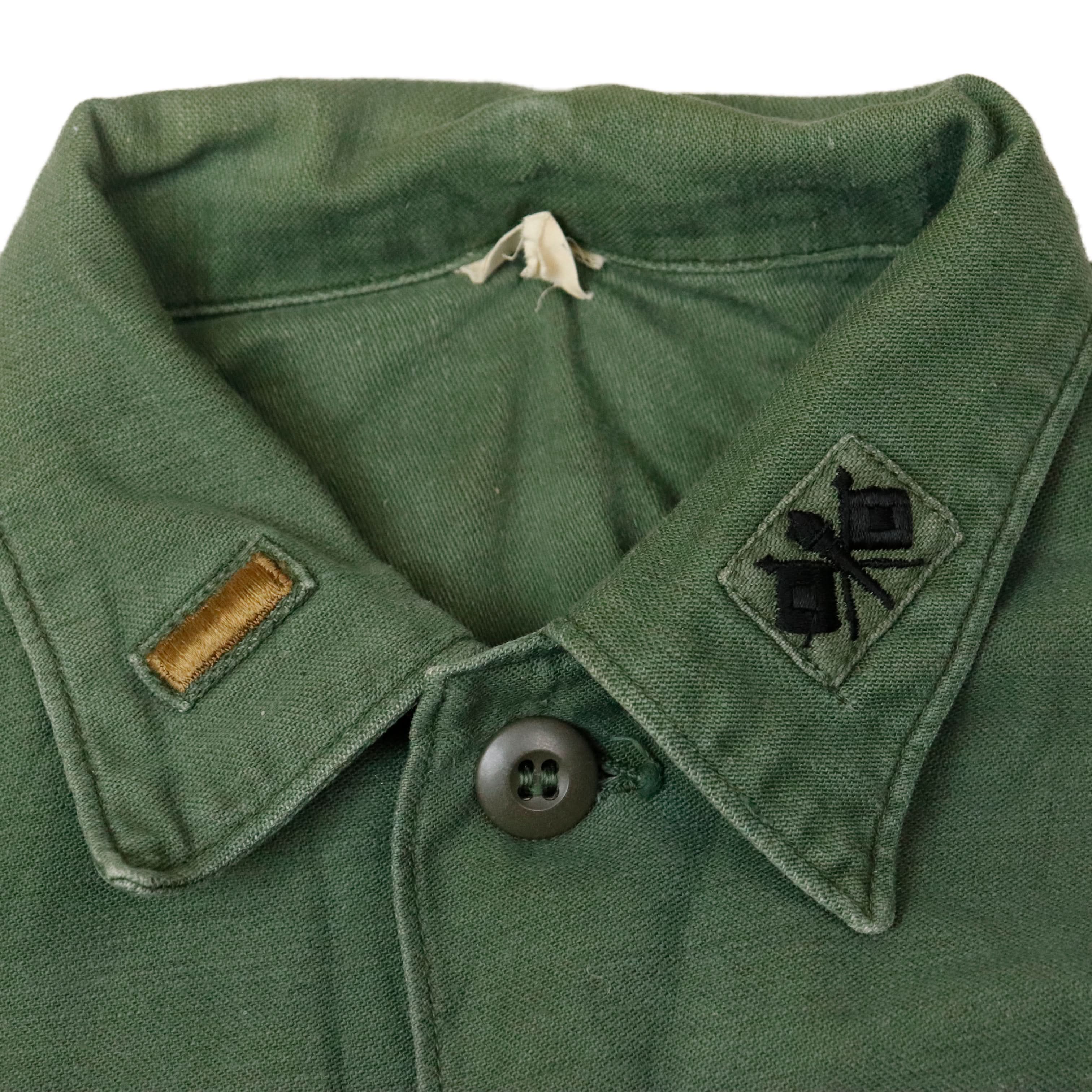 Vintage U.S. Army OG-107 Sateen Shirt Field Issue Size 15 1/2 x 33