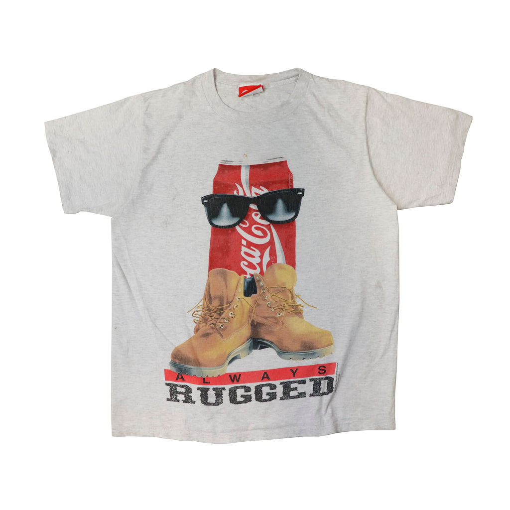 Vintage 1994 Coke Always Rugged Graphic T-Shirt Size XL
