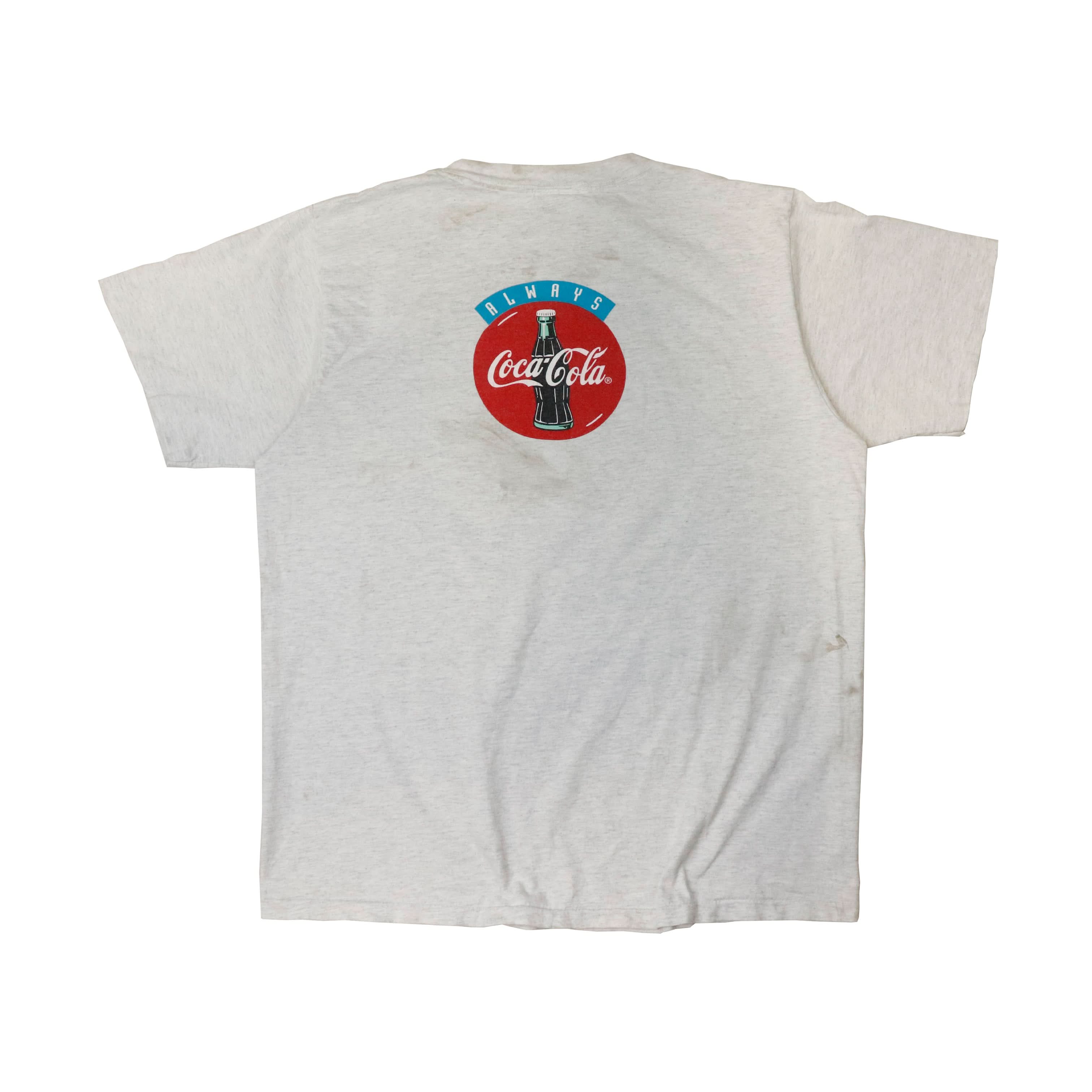Vintage 1994 Coke Always Rugged Graphic T-Shirt Size XL