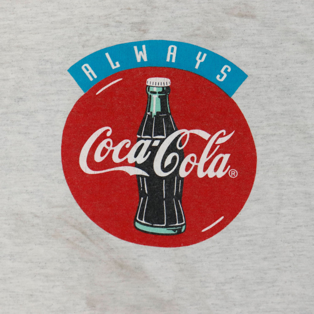 Vintage 1994 Coke Always Rugged Graphic T-Shirt Size XL