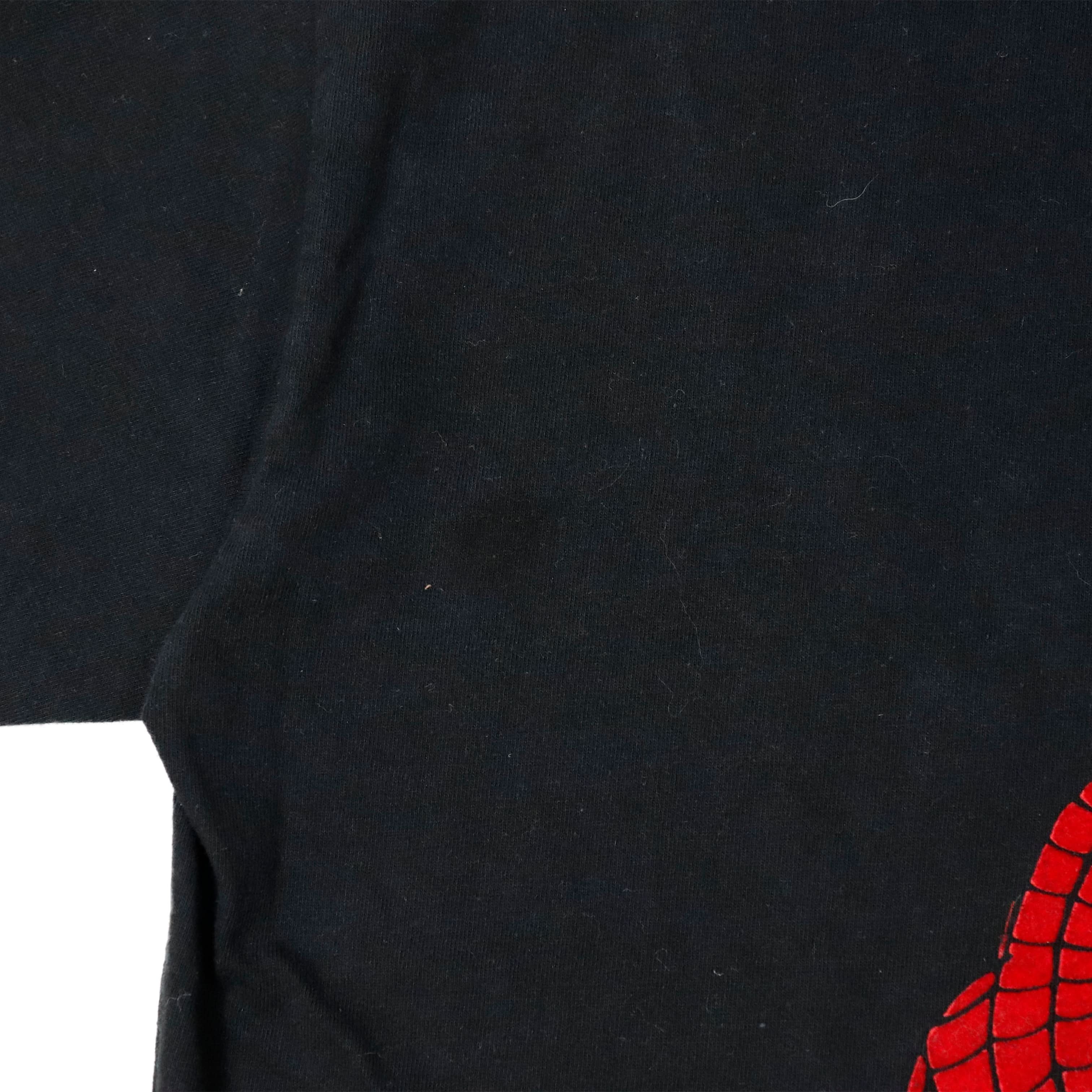 Vintage Spider-Man Graphic Black Delta T-shirt Size N/A
