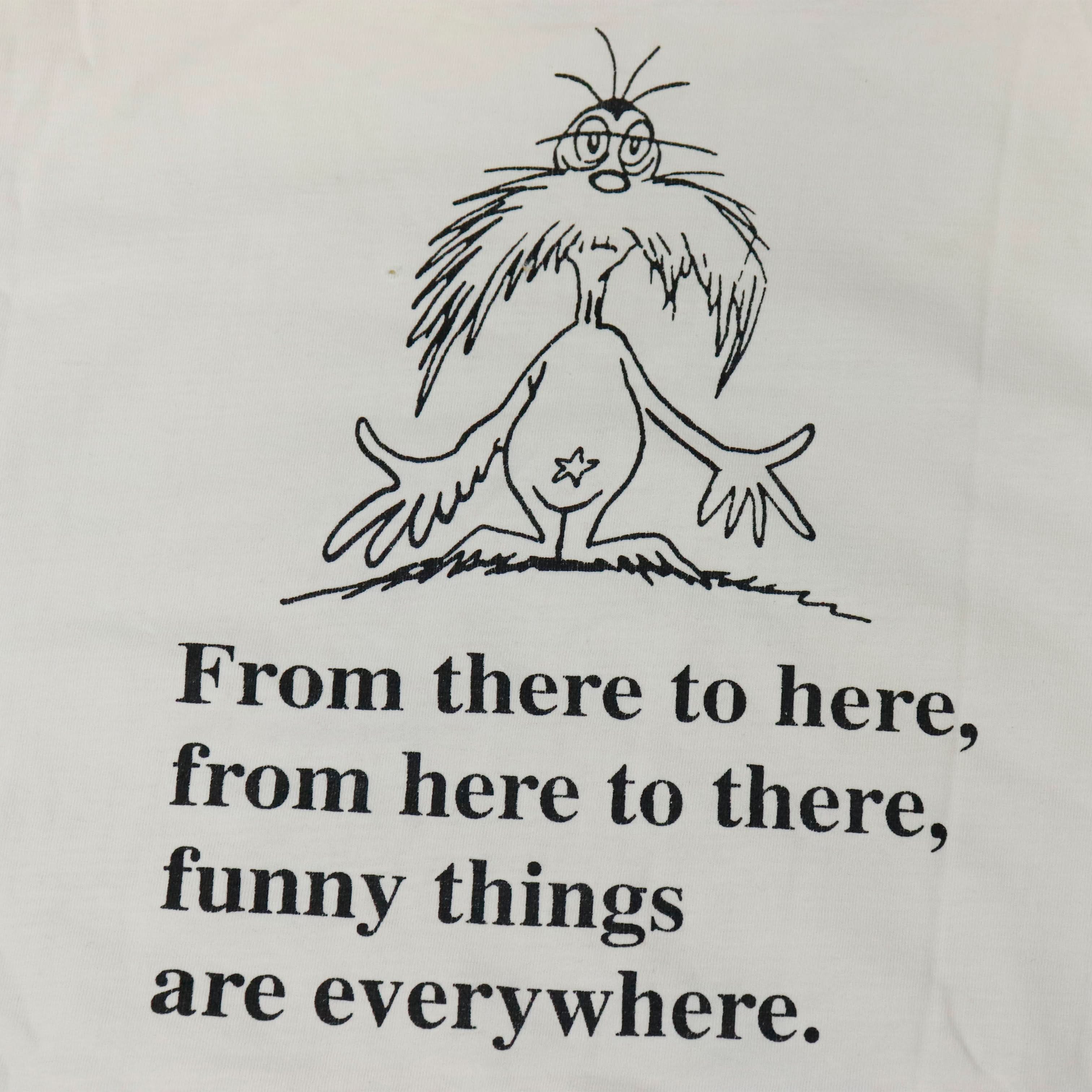 Vintage Dr. Seuss One Fish Two Fish Graphic T-Shirt Size N/A