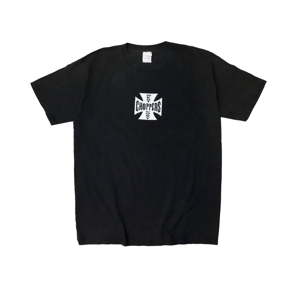 Vintage West Coast Choppers Cross Logo Black T-Shirt Size L