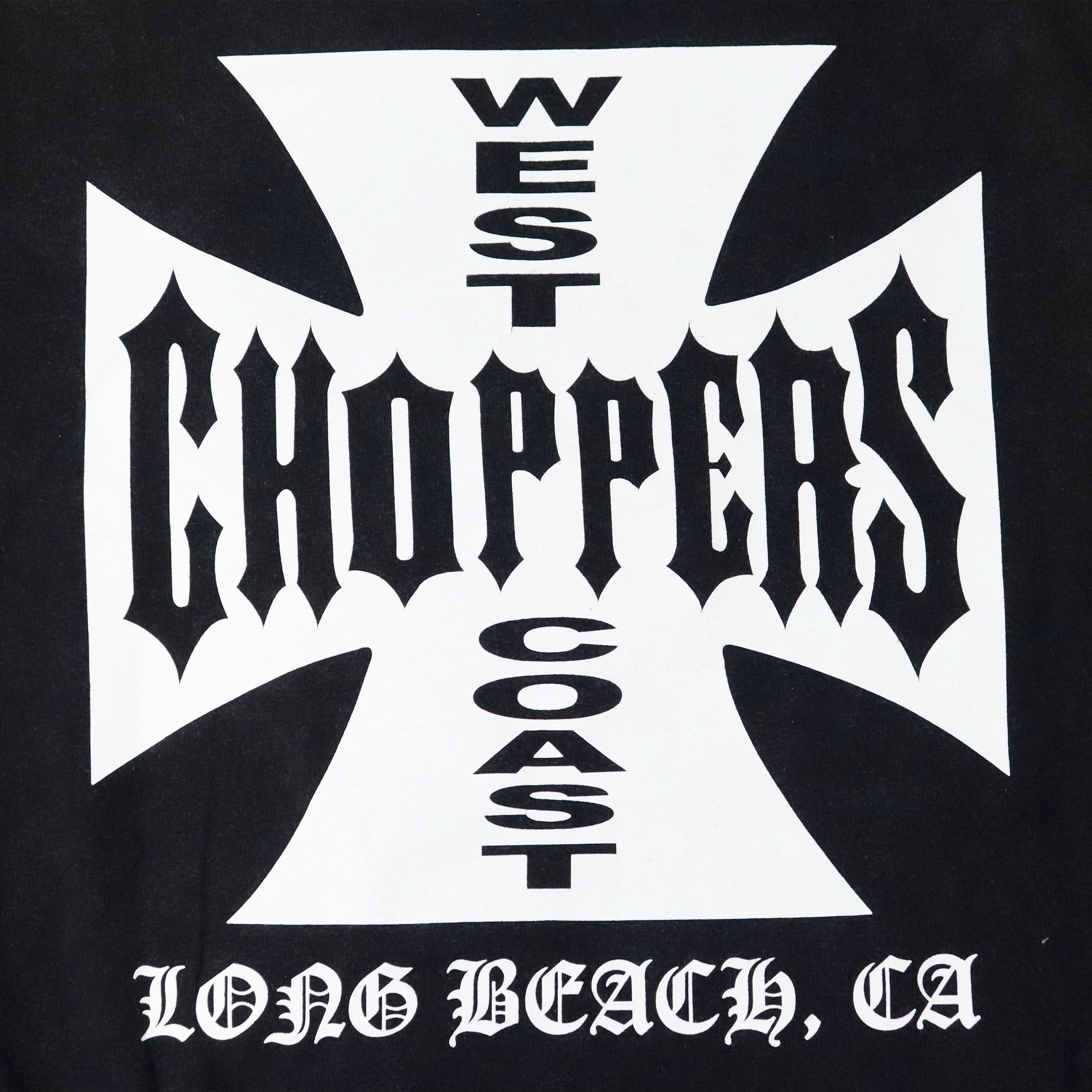 Vintage West Coast Choppers Cross Logo Black T-Shirt Size L