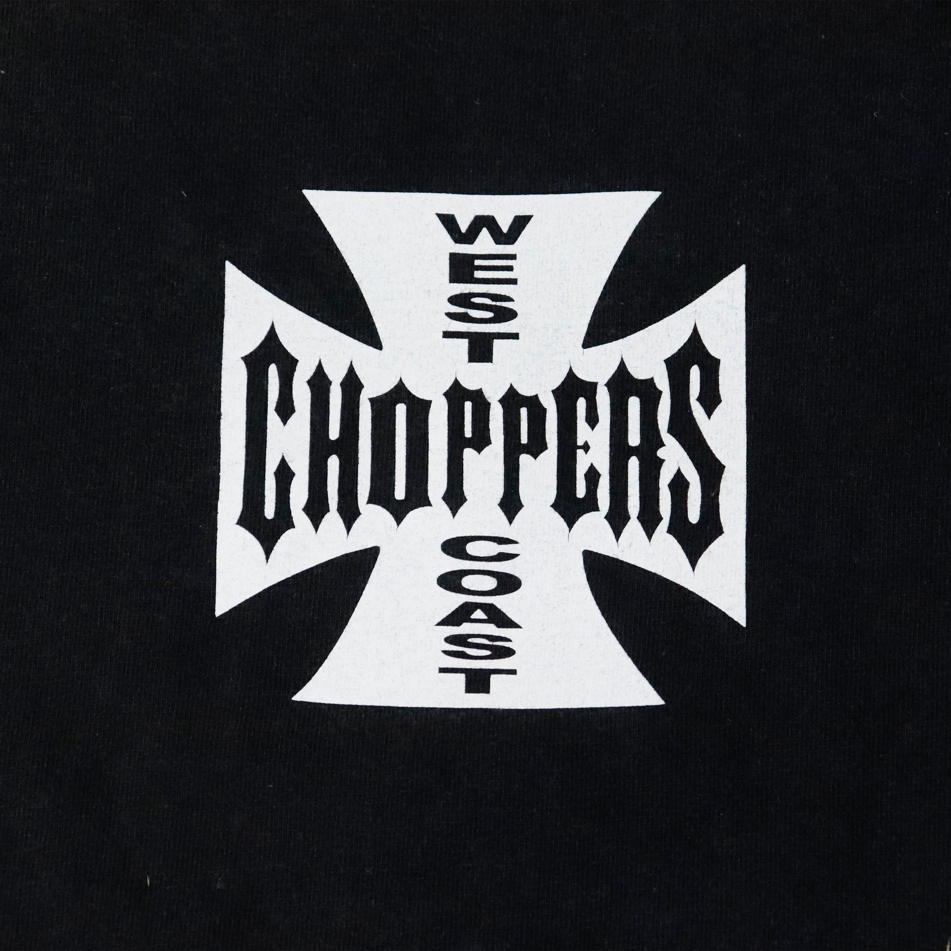 Vintage West Coast Choppers Cross Logo Black T-Shirt Size L