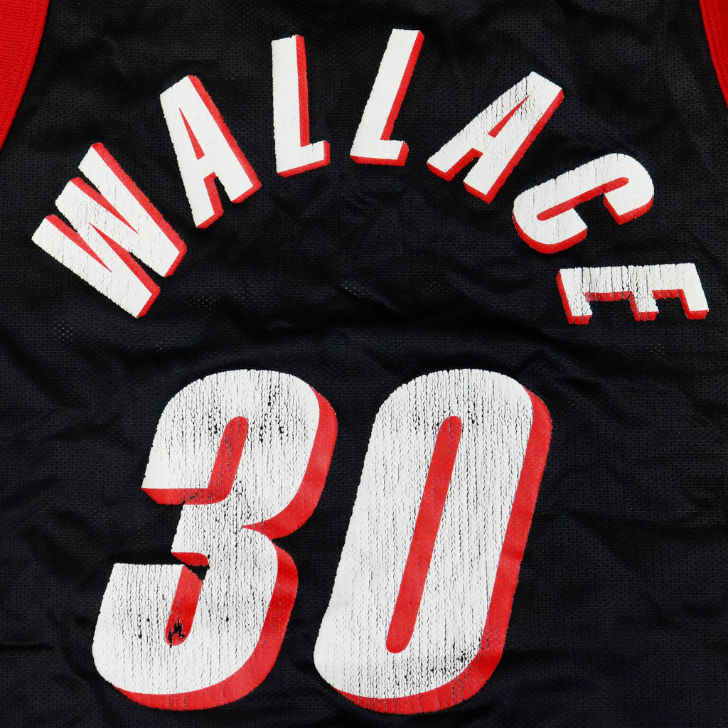 Vintage Champion Blazers Wallace 30 Mesh Basketball Jersey Size L